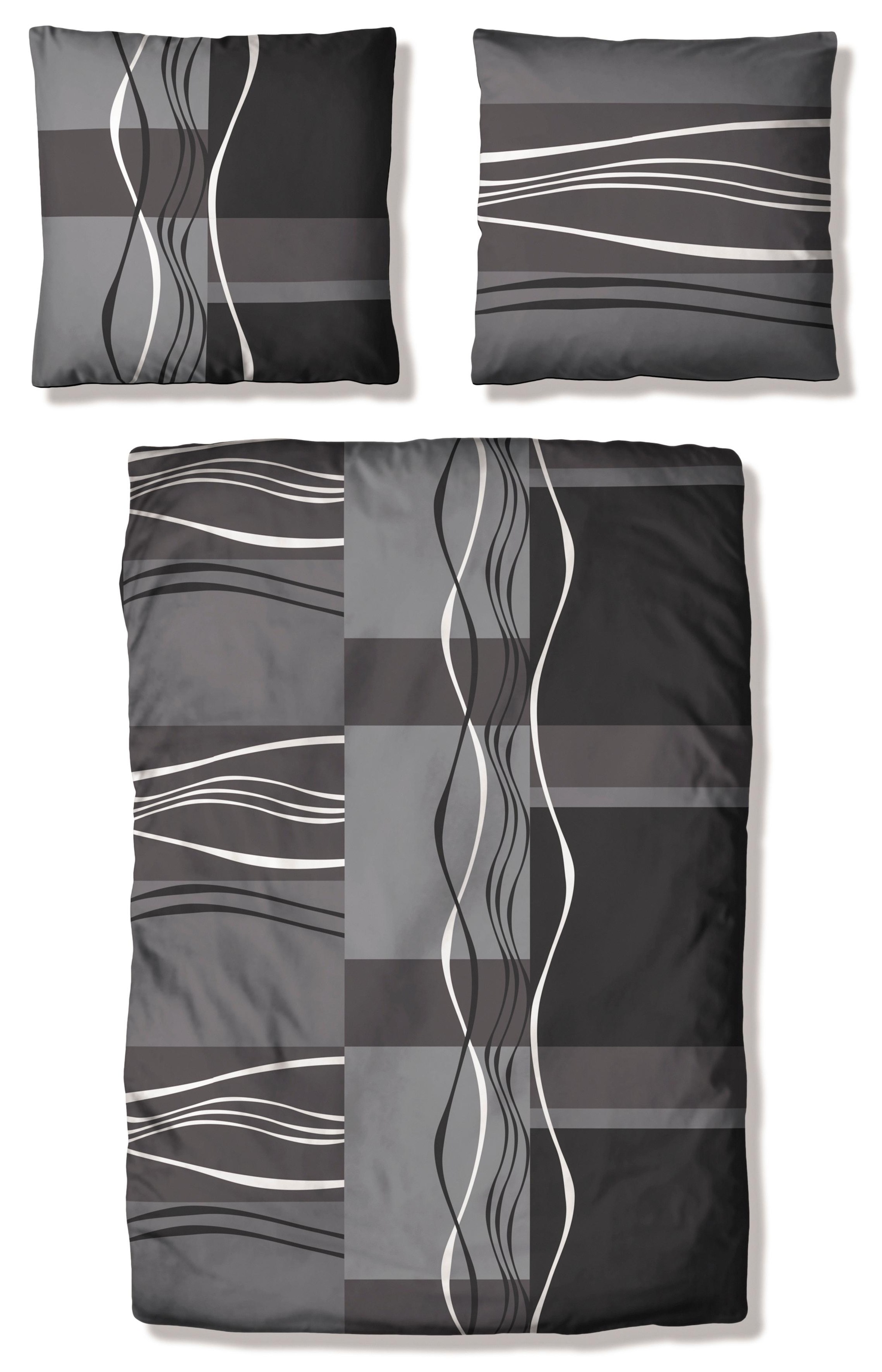 my home Bettwäsche "Kelian" 3 tlg. in verschiedenen Qualitäten, gemusterte günstig online kaufen