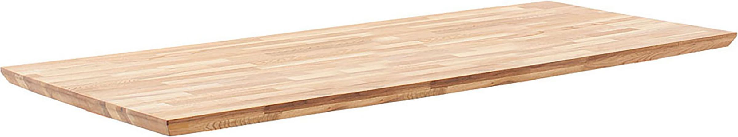Esstischplatte MCA LIVING, B:180cm H:4cm T:90cm, beige, Massivholz, Tischplatten, "Zeballos Tischplatte"