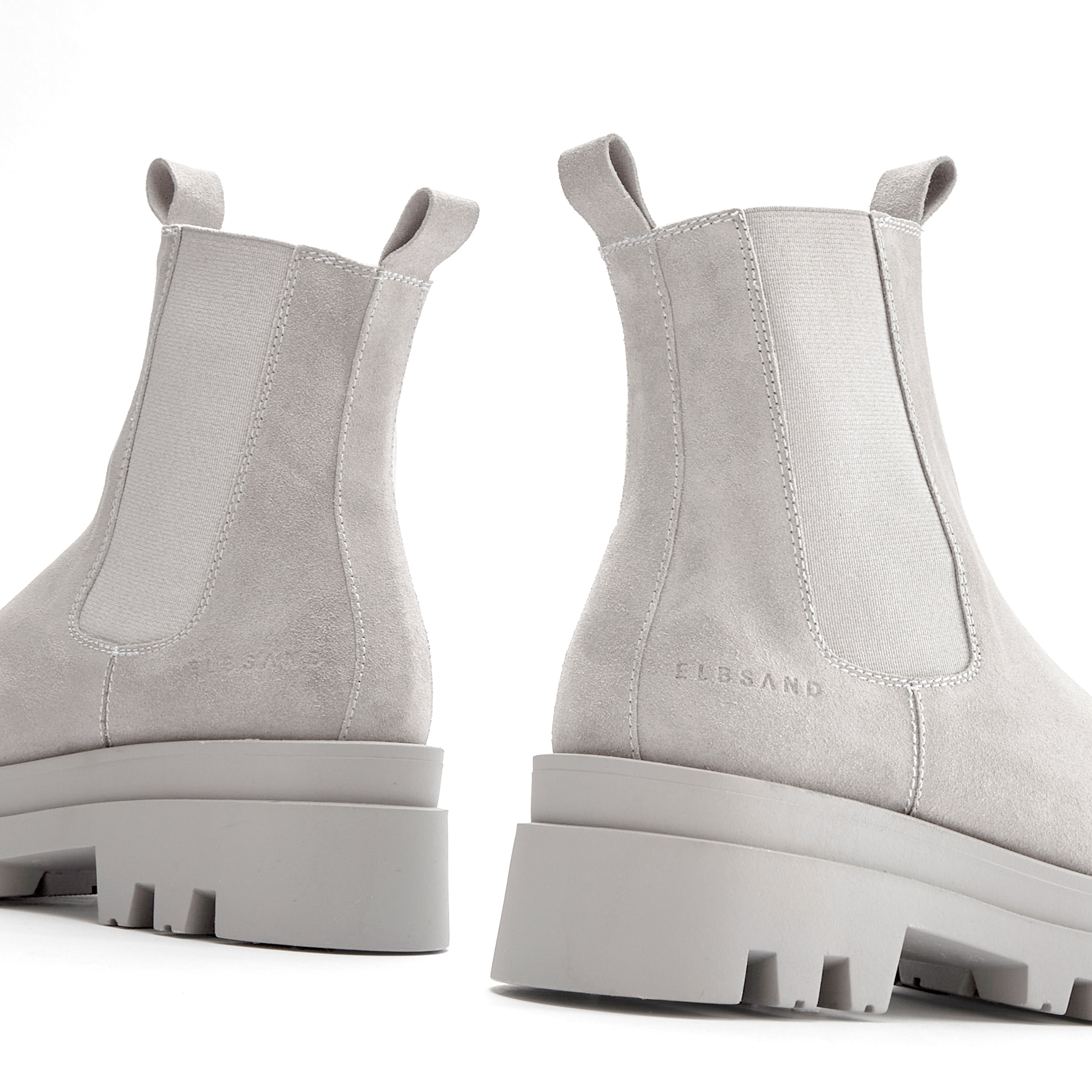 Elbsand Chelseaboots, Veloursleder-Stiefelette, Ankle-Boot, Profilstiefelette