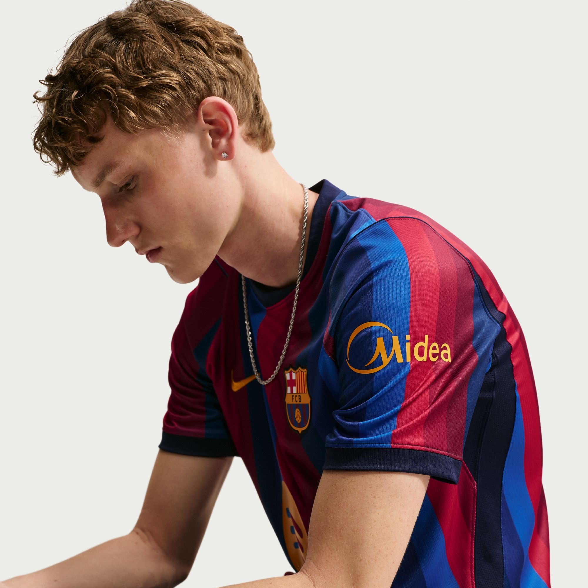 Nike Fußballtrikot »FCB M NK DF JSY SS STAD HM« für Erwachsene, FC Barcelona, Kurzarm, atmungsaktiv