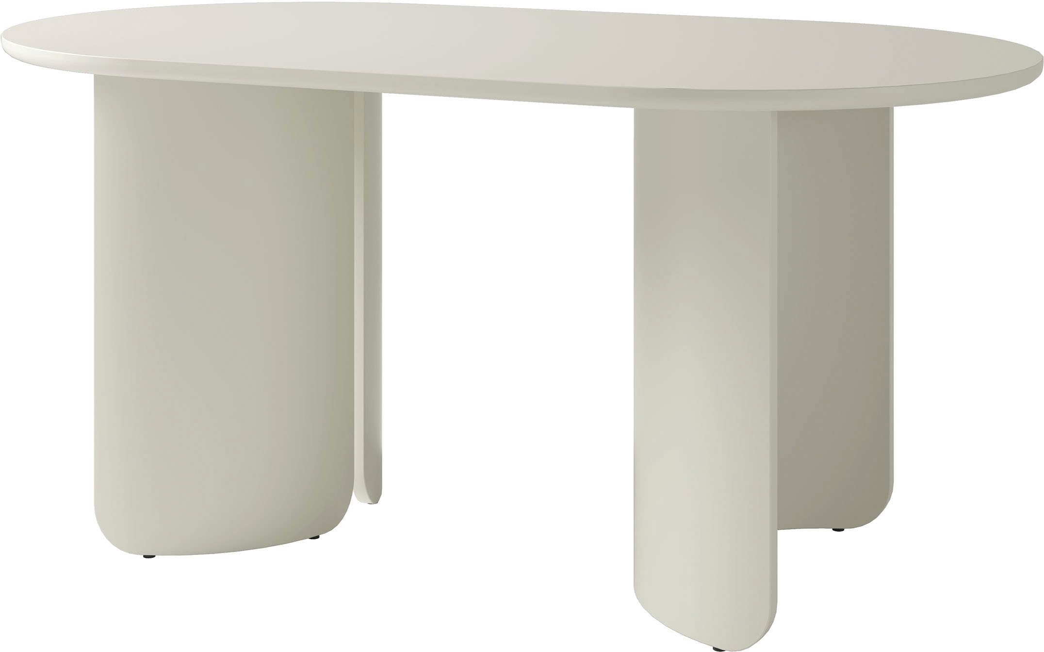 SCHÖNER WOHNEN-Kollektion Esstisch »GRIMSTAD« 1 Stk. tlg. in 160 cm oder 200 cm, mit variabel montierbarem Untergestell
