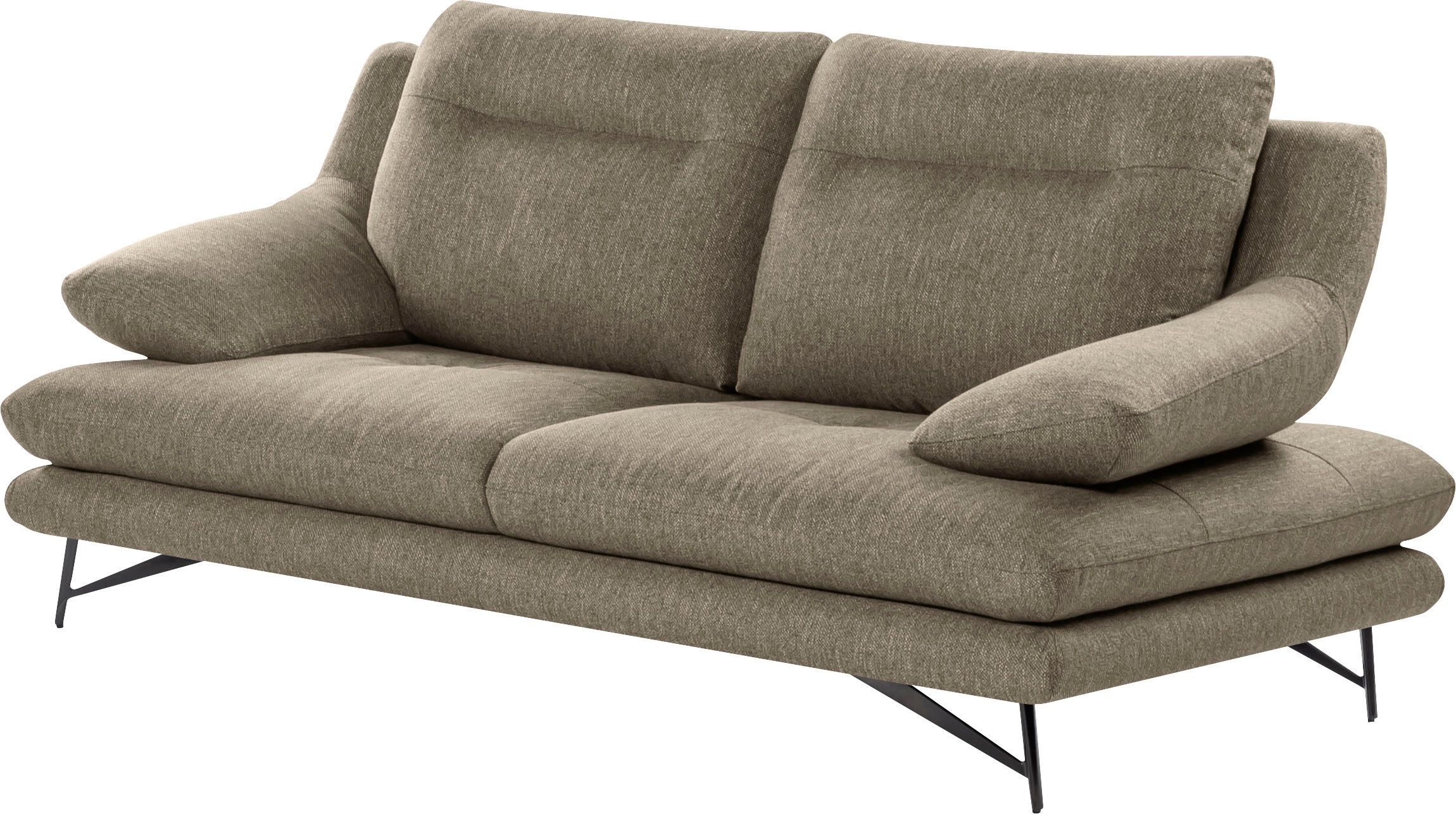 CALIA ITALIA 3-Sitzer »Cezanne modern, elegant und bequem, aufwendige Detailverarbeitung«, wahlweise mit Sitztiefenverstellung