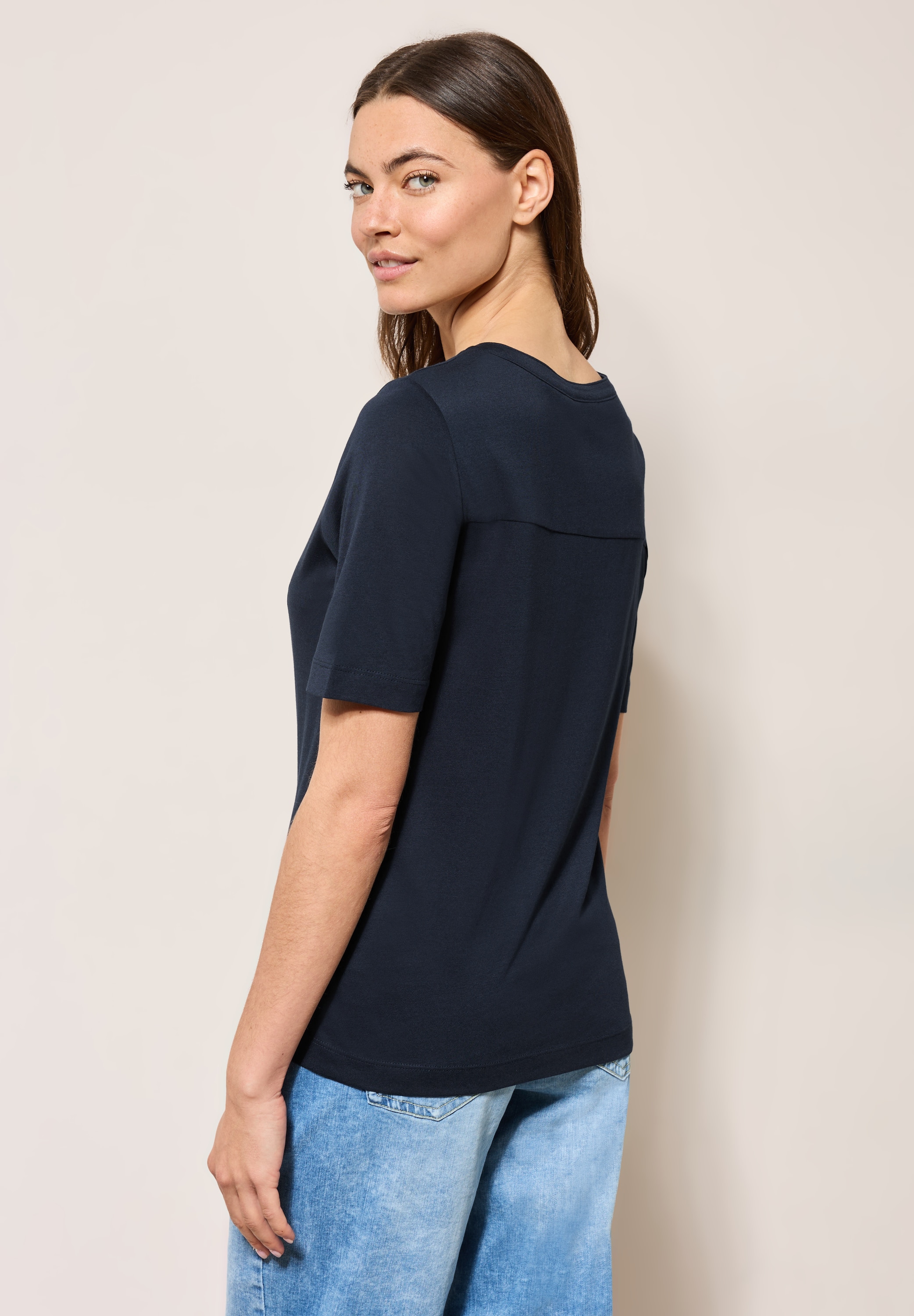 Cecil T-Shirt, im soften Baumwoll-Mix