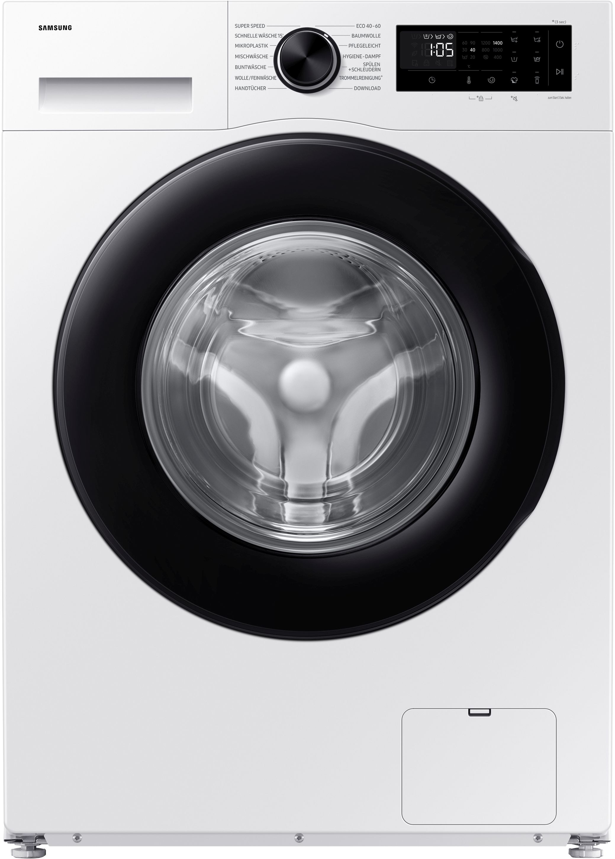 Samsung Weiß Waschmaschine Ww5100d "Ww90dg5g34aeeg" 9 Kg 1400 U/Min Ai Ecobubble?? - Effizient Und Schonend Waschen von Baur