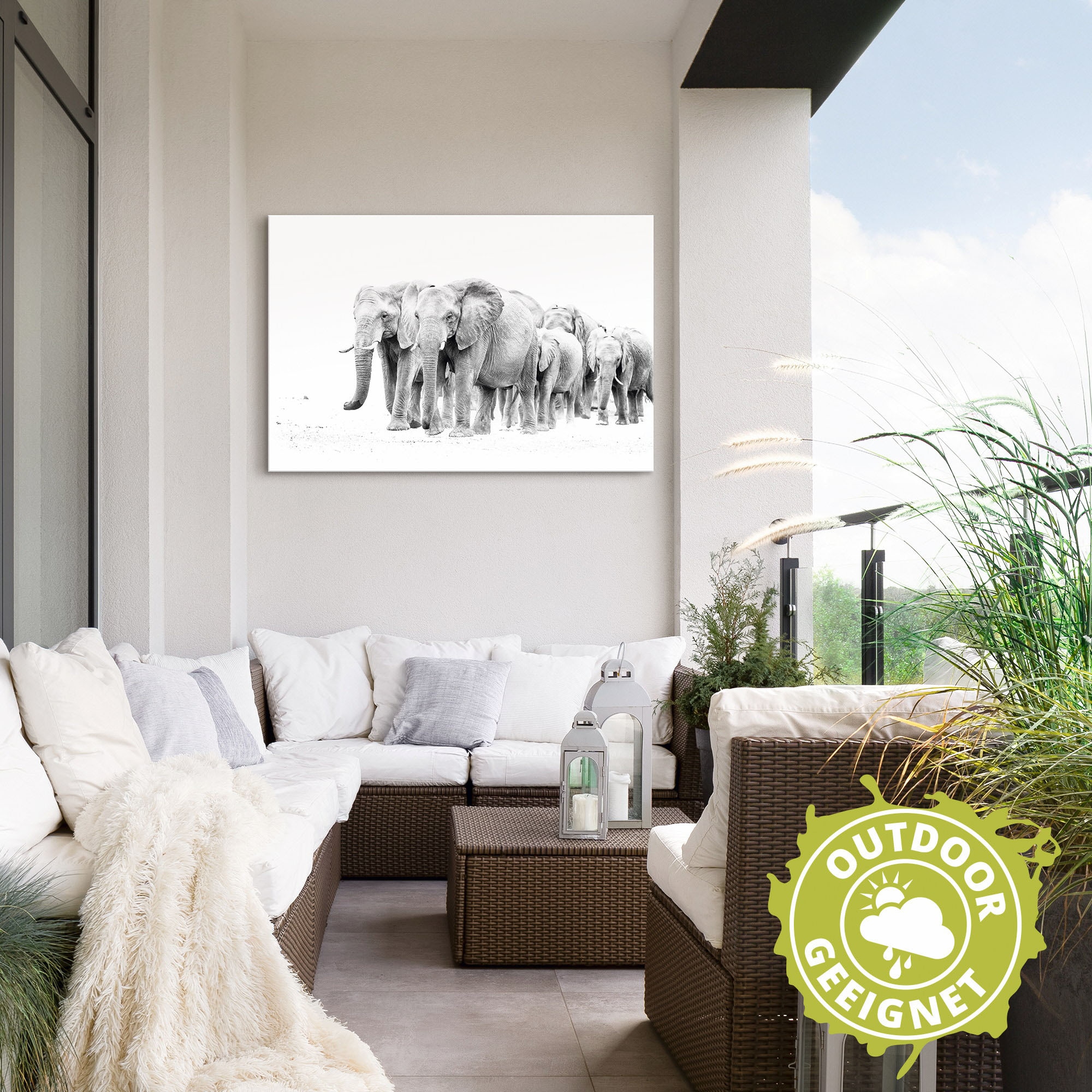 Artland Wandbild »Karawane der Eefanten«, Elefanten Bilder, (1 St.), als Alubild, Leinwandbild, Wandaufkleber oder Poster in versch. Größen