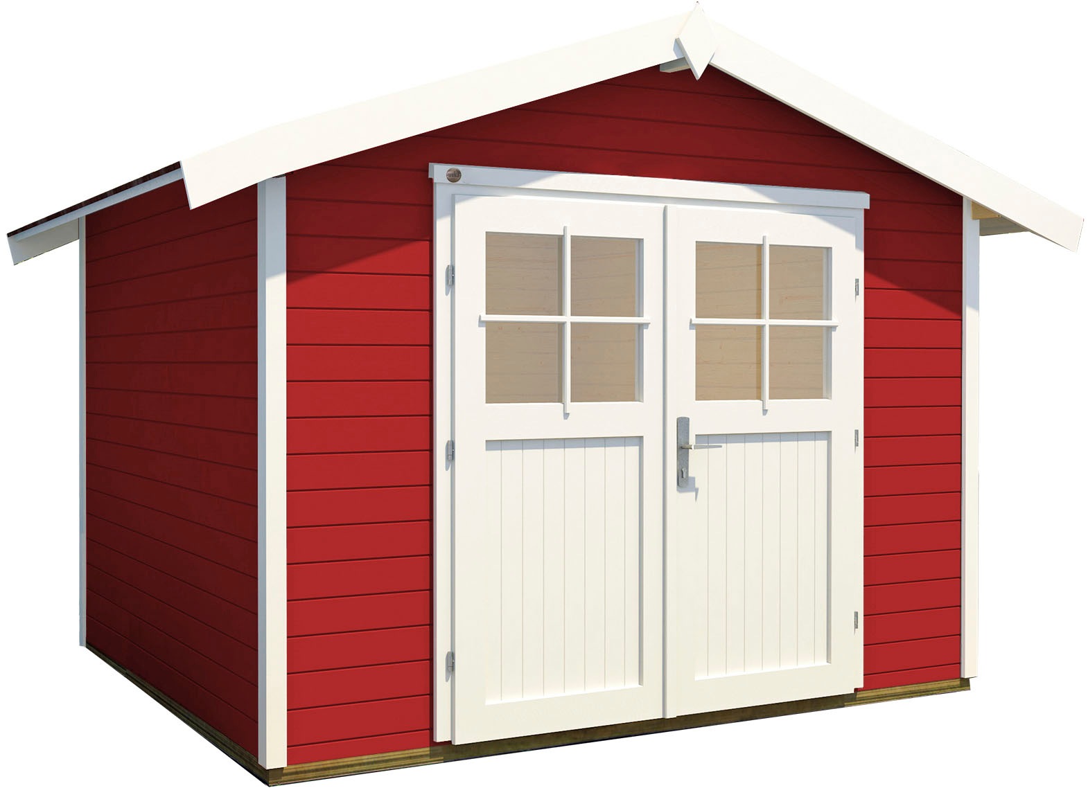 weka Gartenhaus 122 Gr.2 Satteldach Schwedenrot 28 mm günstig online kaufen