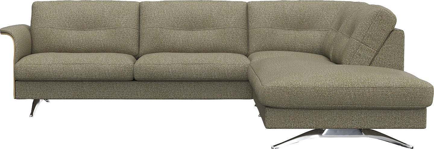 FLEXLUX Ecksofa "Glow, super bequem durch hochwertigem Sitzaufbau mit Federkern, L-Form" Skandinavisches Design, In hochwertiger Verarbeitung