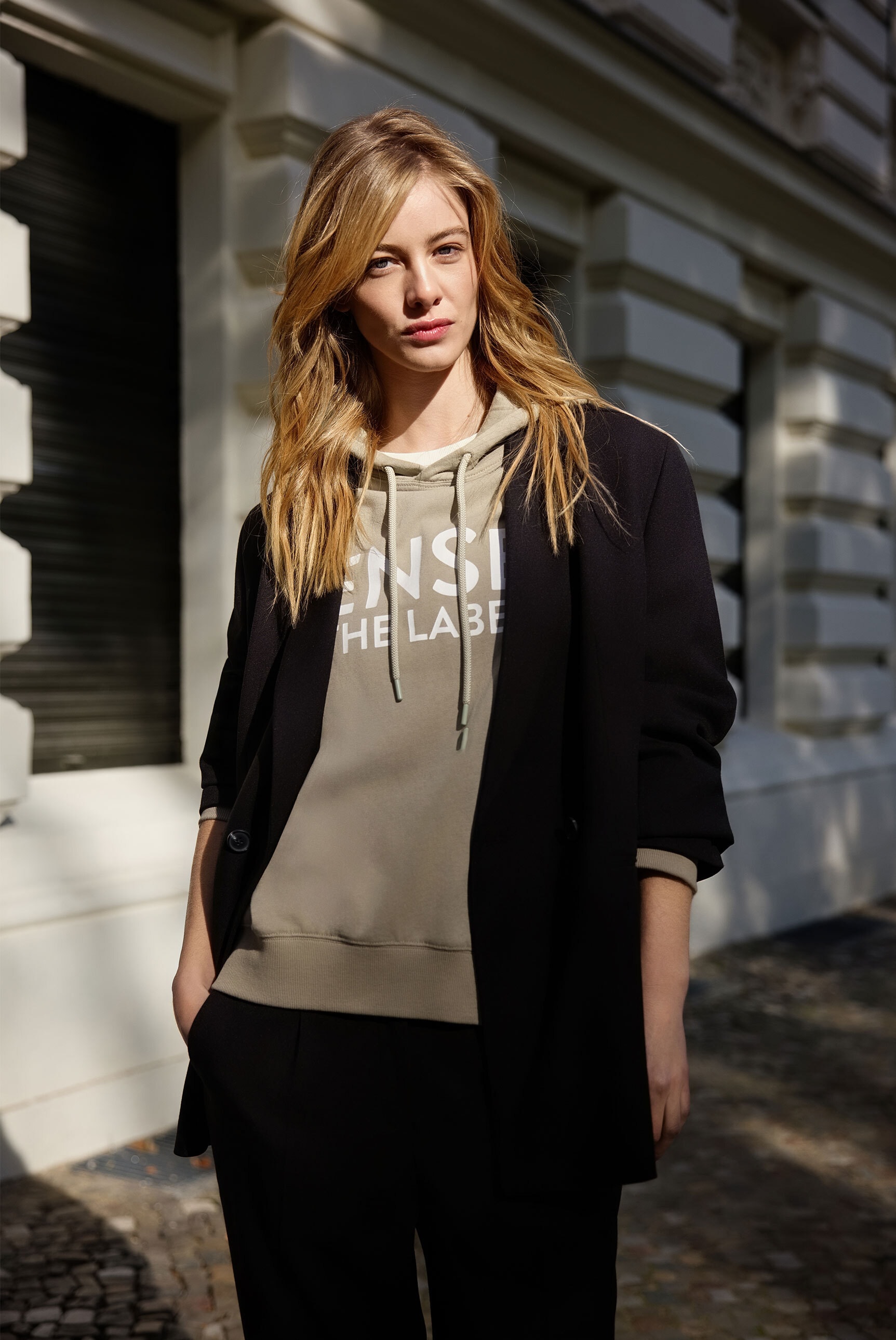 SENSES.THE LABEL Kapuzensweatshirt, aus Baumwolle günstig online kaufen
