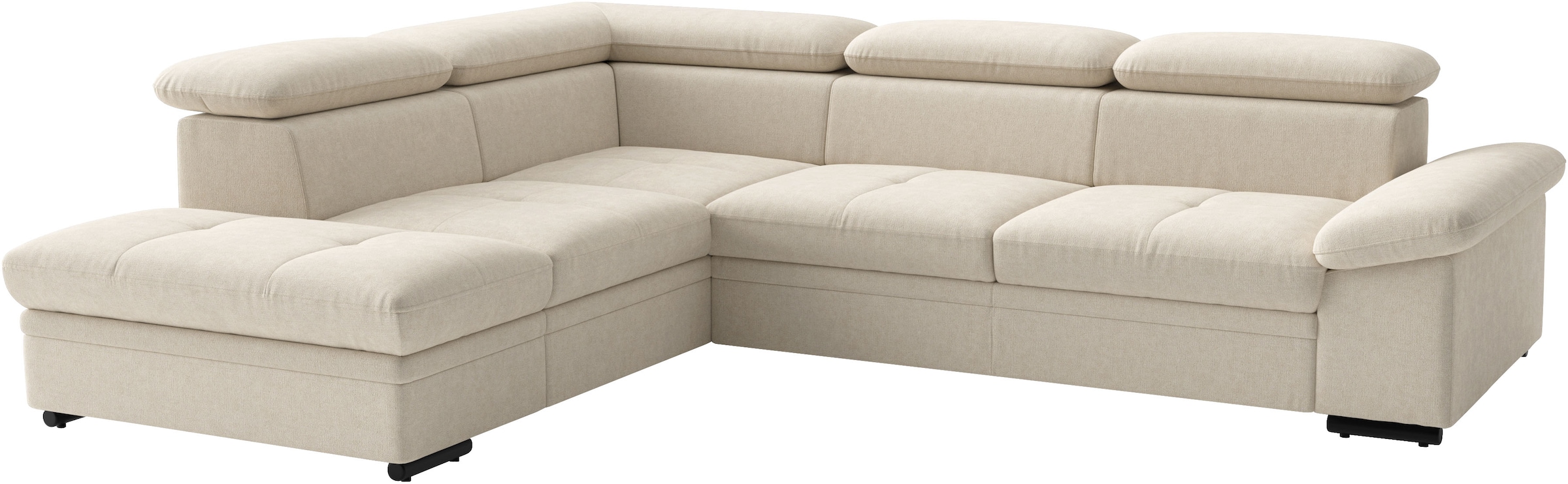 sit&more Ecksofa »Viola L-Form, B: 249 cm, Arm- & Kopfteilverstellung« optional Schlaffunktion, Sofa mit Komfortsitz