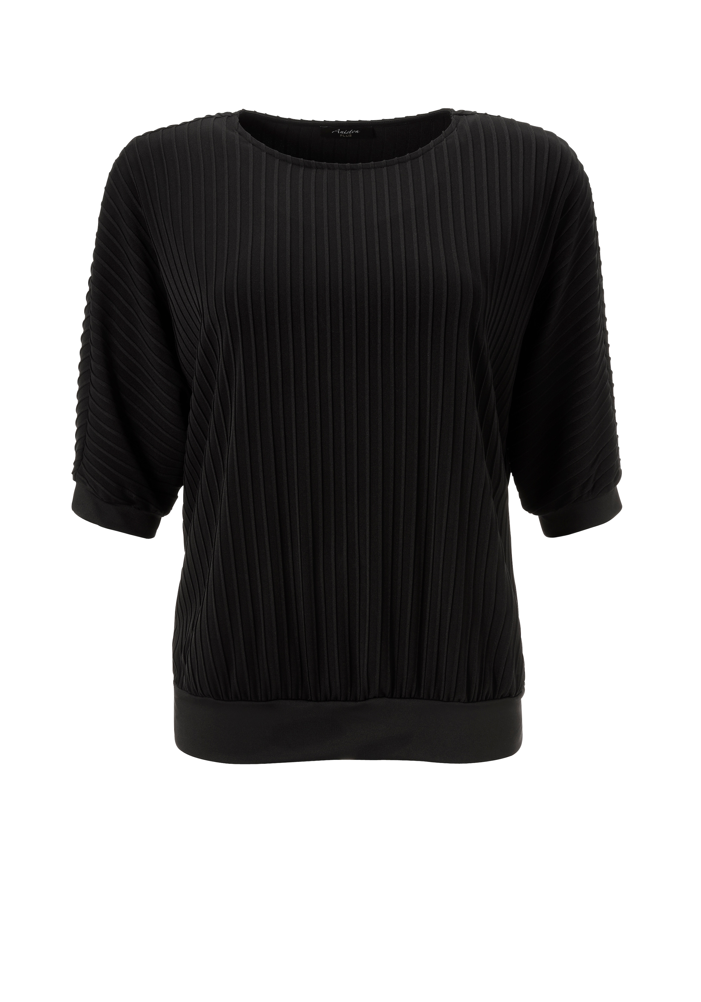 Aniston PLUS Rundhalsshirt, mit interessanter Biesenstruktur - NEUE KOLLEKTION