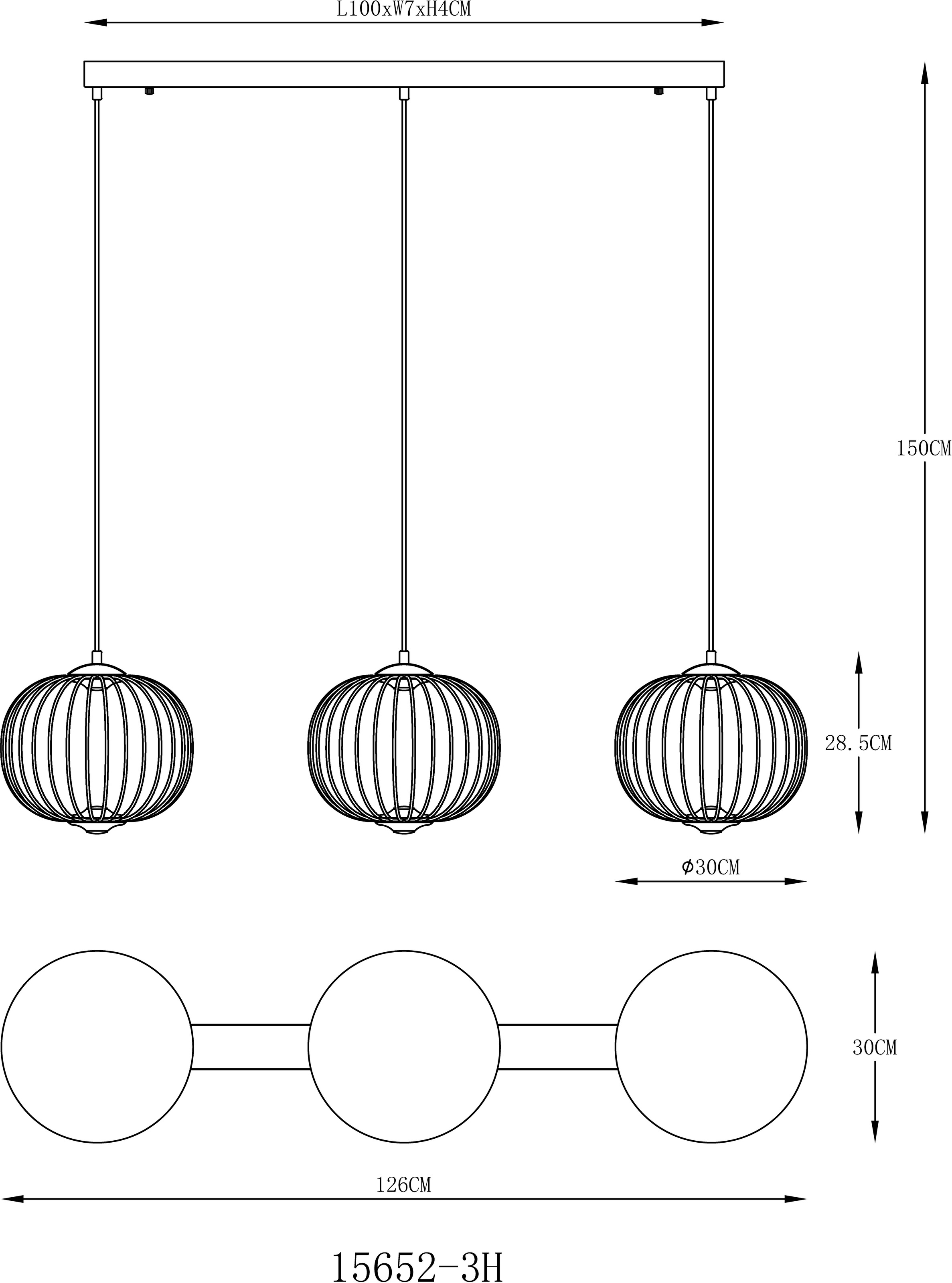 GLOBO LIGHTING Hängeleuchte »GALWAY« LED-Modul 1 Stk. Warmweiß LED Hängeleuchte für Esszimmer schwarz modern
