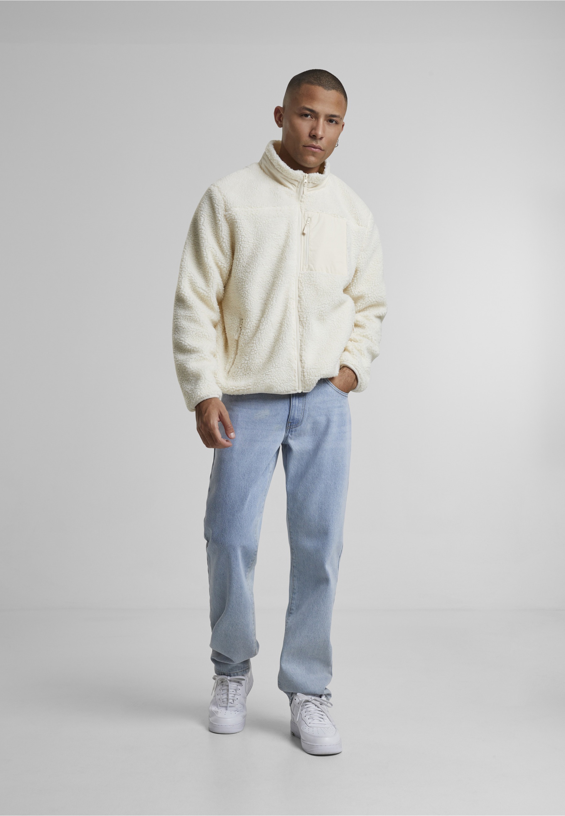 URBAN CLASSICS Steppmantel »Urban Classics Teddy Jacket With Stand Up Collar« 1 Stk.