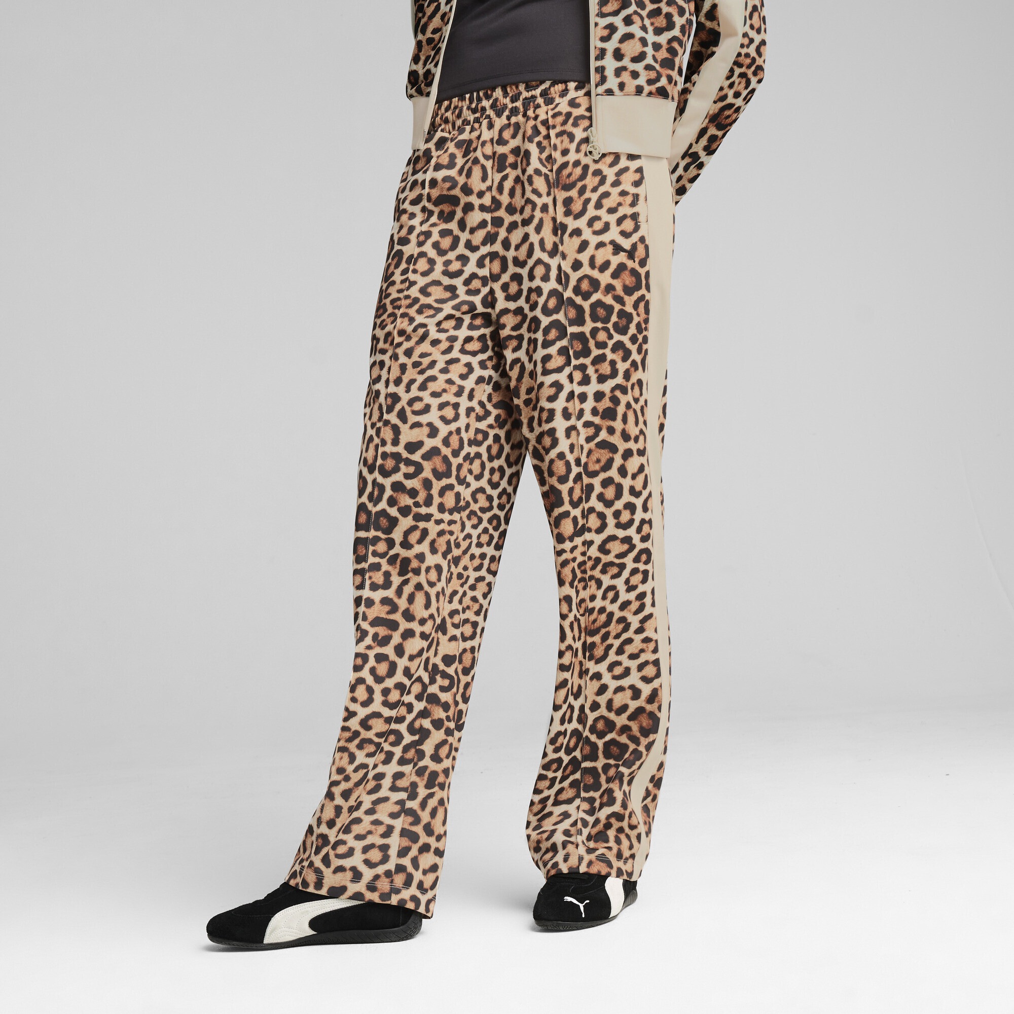 PUMA Sporthose "T7 LEO LUXE Straight Hose mit Allover-Print Damen" günstig online kaufen