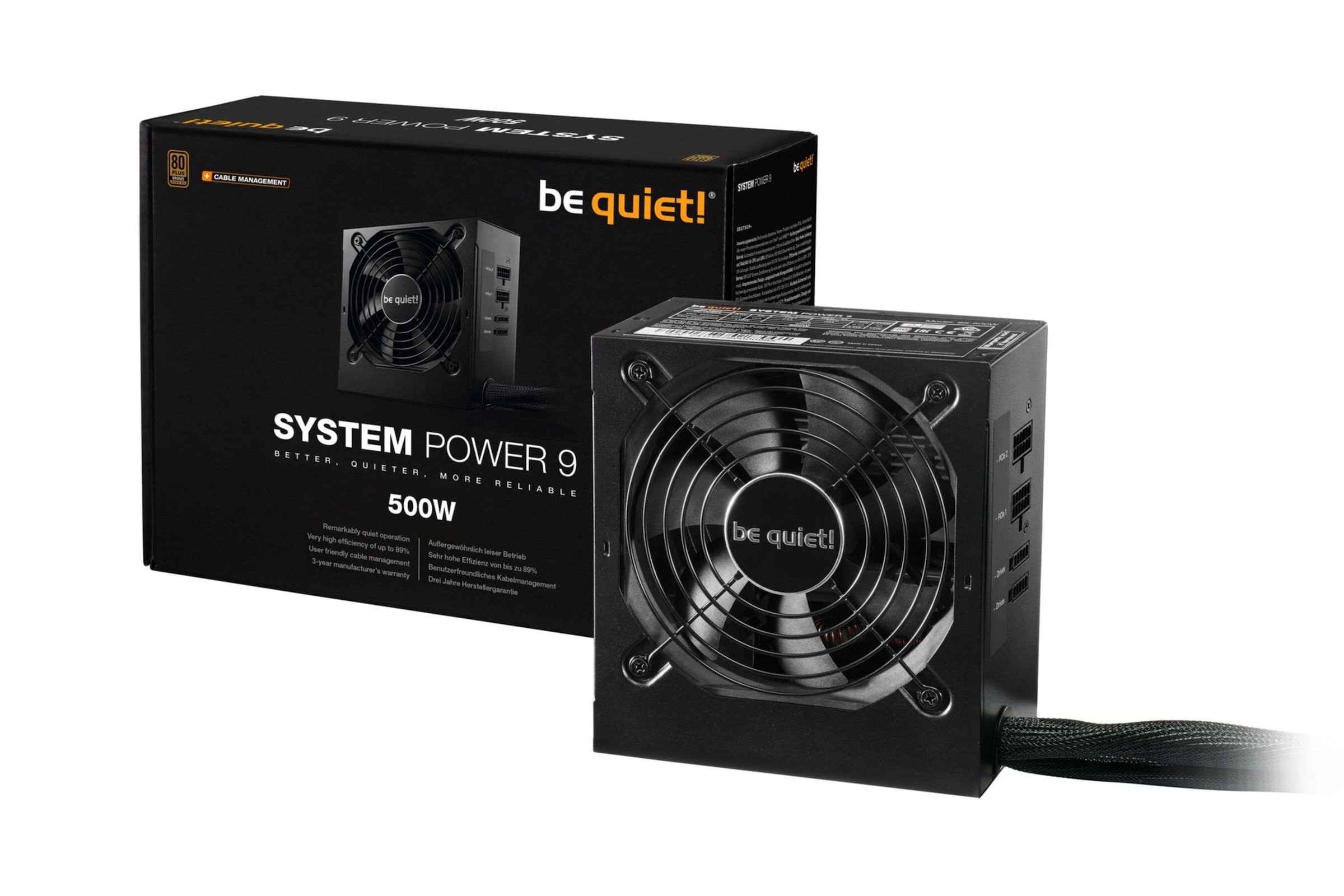be quiet! Netzteil »System Power 9, 500W«