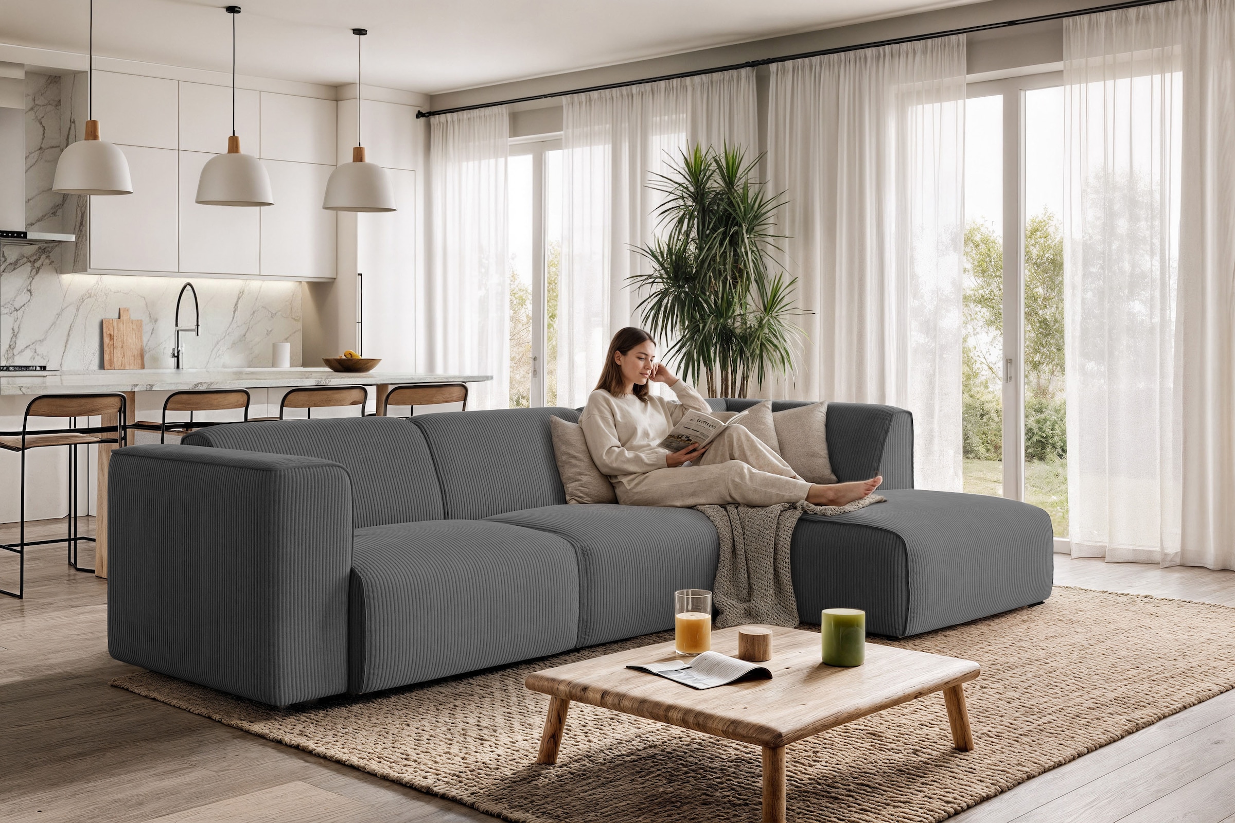 OTTO home "Merid L-Form, B: 295 cm - OTTO. Verlässliche Qualität." jederzei günstig online kaufen