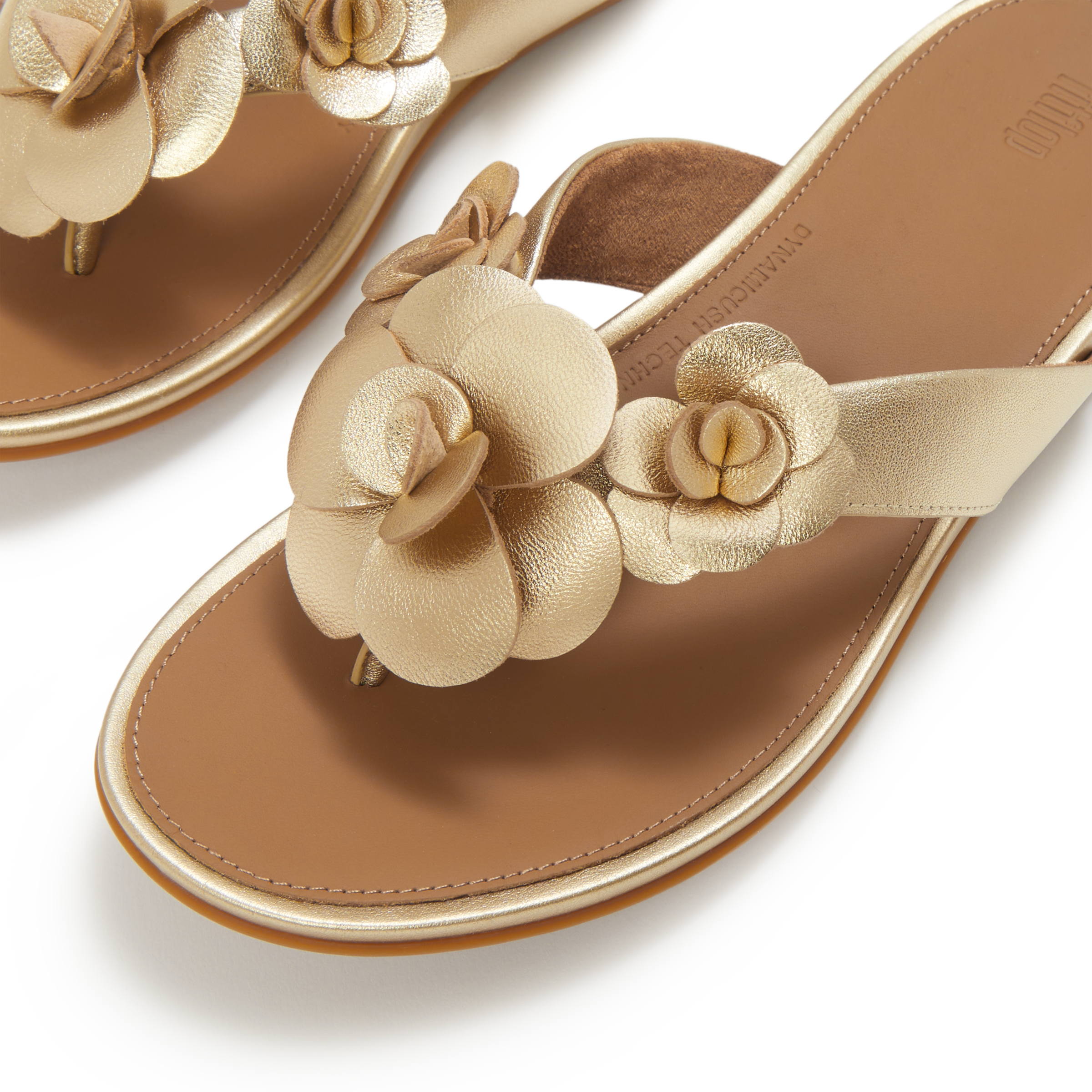Fitflop Dianette »GRACIE FLOWER LEATHER FLIP-FLOPS«  Zehentrenner, Sommerschuh mit auffälliger Blüte