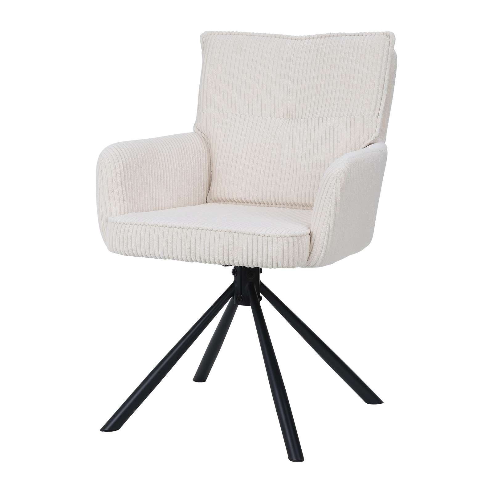 OTTO home Esszimmerstuhl »Les Choux«, 2 St., gepolsterte Rückenlehne, Armlehne und Sitzfläche, Sitzhöhe 48 cm