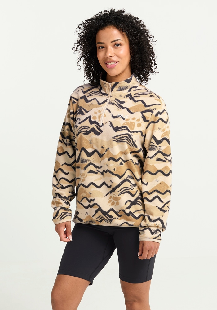 Jack Wolfskin Stehkragenpullover "PAW ERA 100 PRINT HZ W" günstig online kaufen