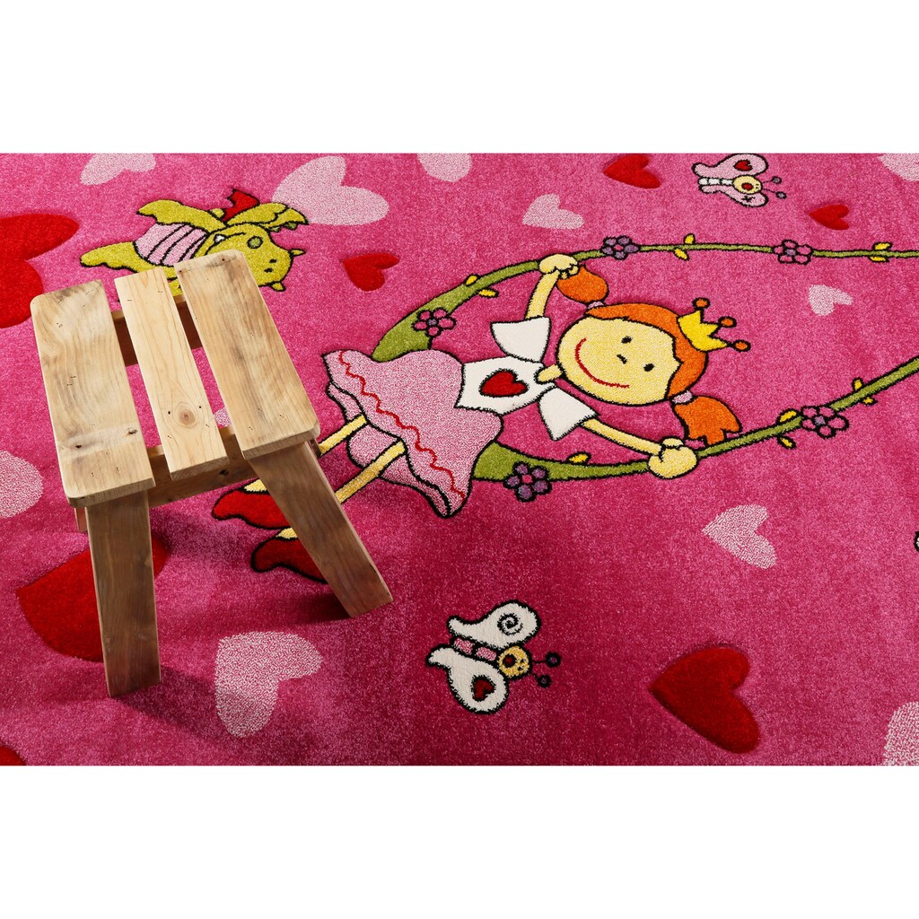 Sigikid Kinderteppich »Pinky Queeny«, rechteckig