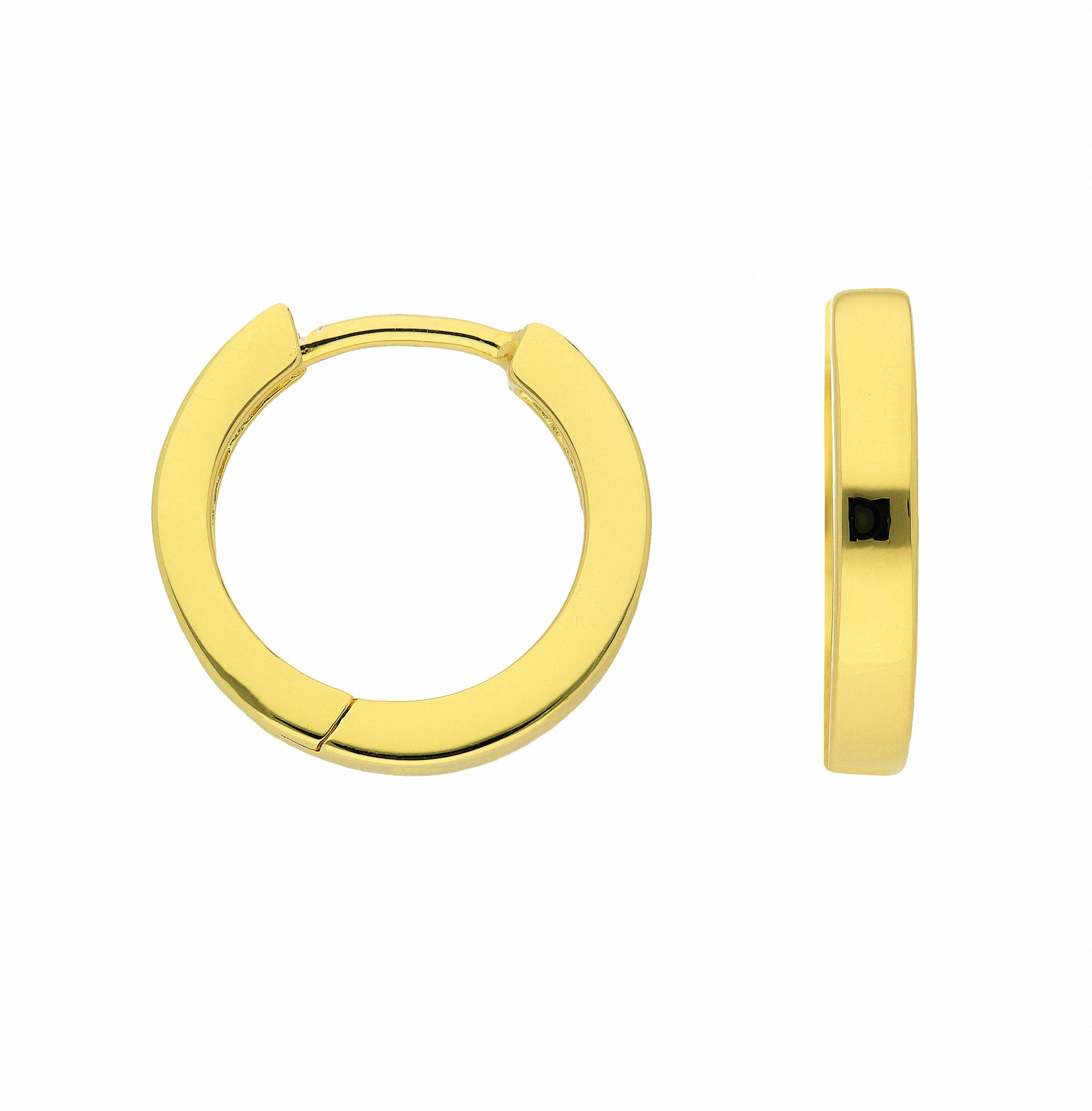 Adelia´s Paar Creolen »Damen 925 Silber Ohrringe Creolen Ø 15,2 mm« Silberschmuck für Damen