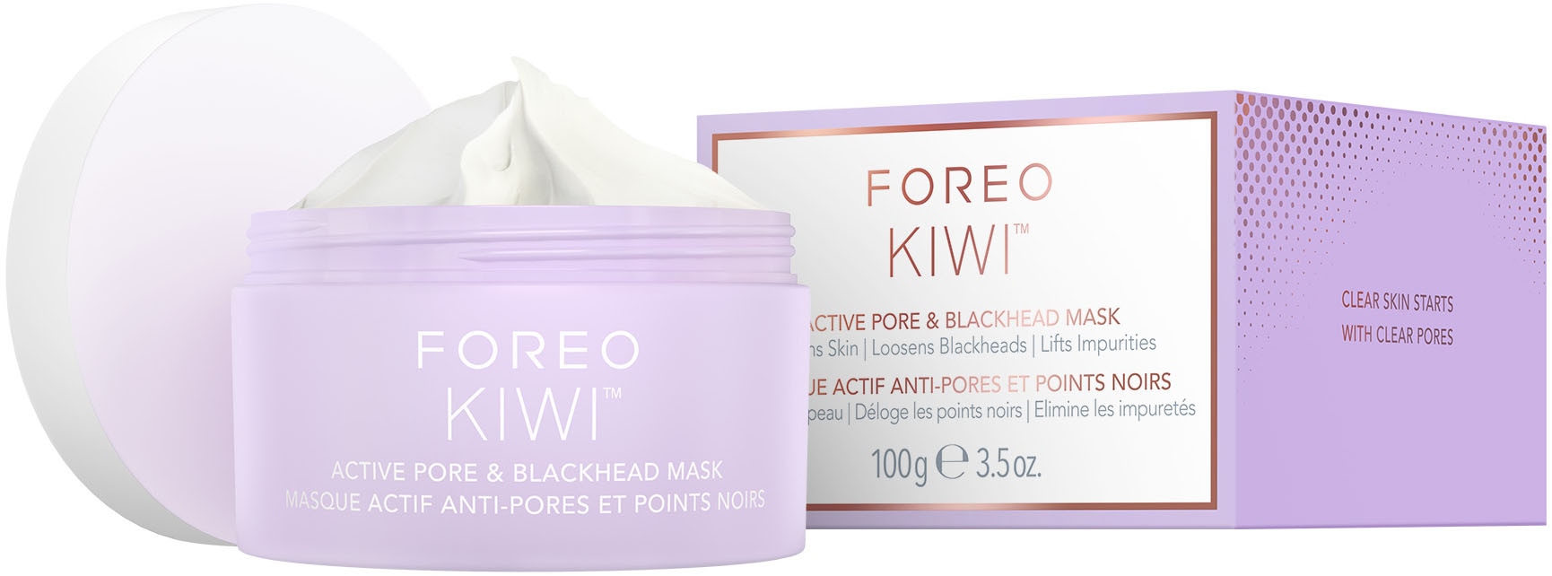 FOREO Gesichtsmaske »KIWI™ ACTIVE PORE & BLACKHEAD MASK 100 g«