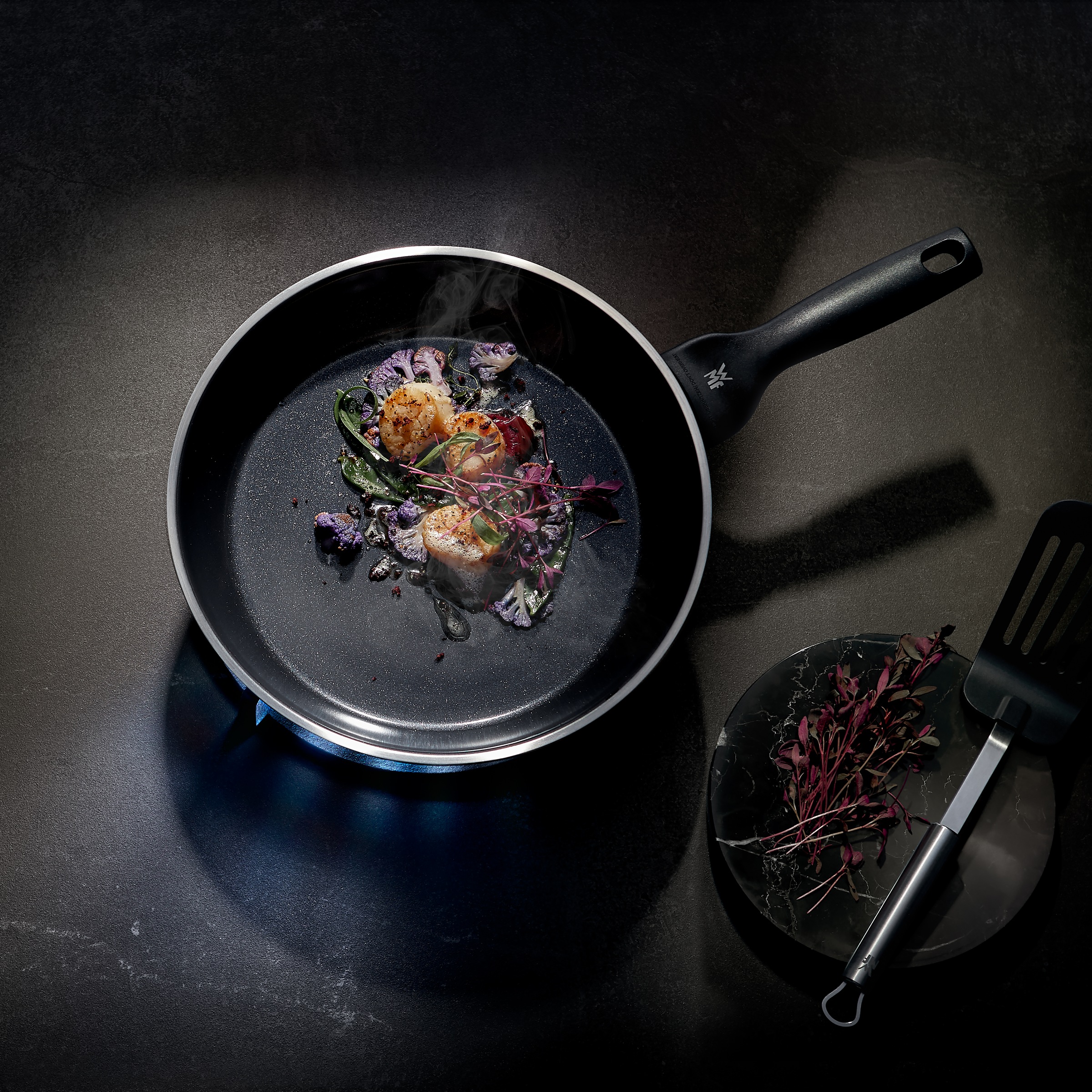 Thumbnail - WMF Bratpfanne "CeraDur Profi" Cromargan Edelstahl Rostfrei 18/10 1 Stk. tlg. TransTherm-Allherdboden