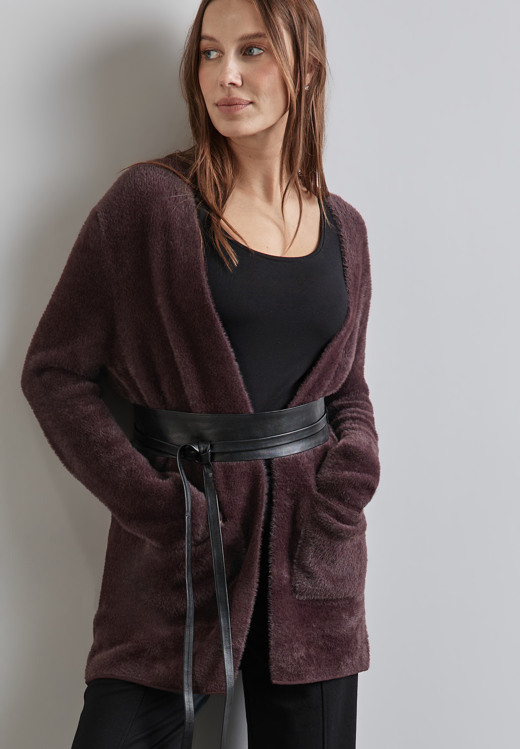 STREET ONE Cardigan, lang, offen zu tragen