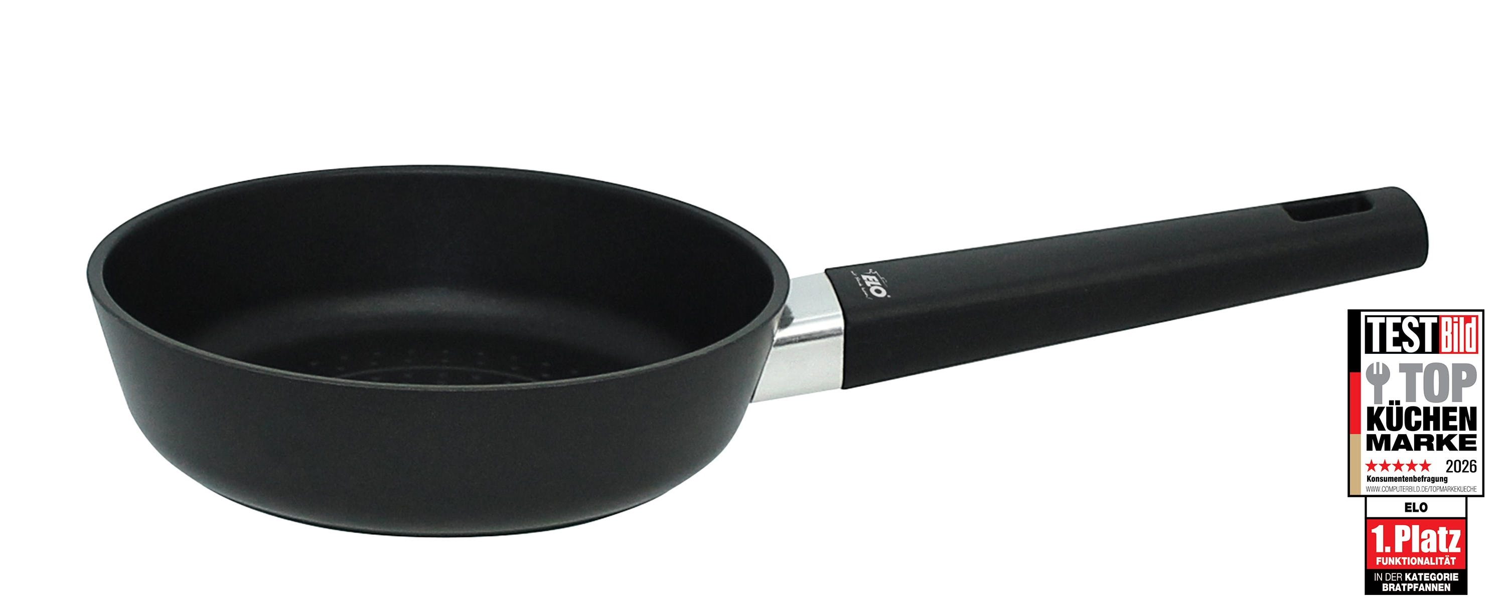 Elo Bratpfanne "Smart Wave" Aluminium 1 tlg. Für alle Herdarten geeignet, inkl. Induktion