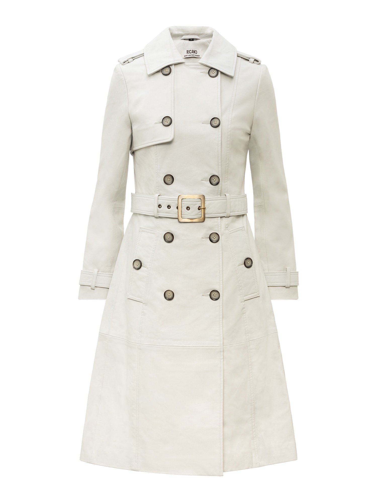 RICANO Trenchcoat "Mantel Gloria" Handgefertigt aus echtem Leder
