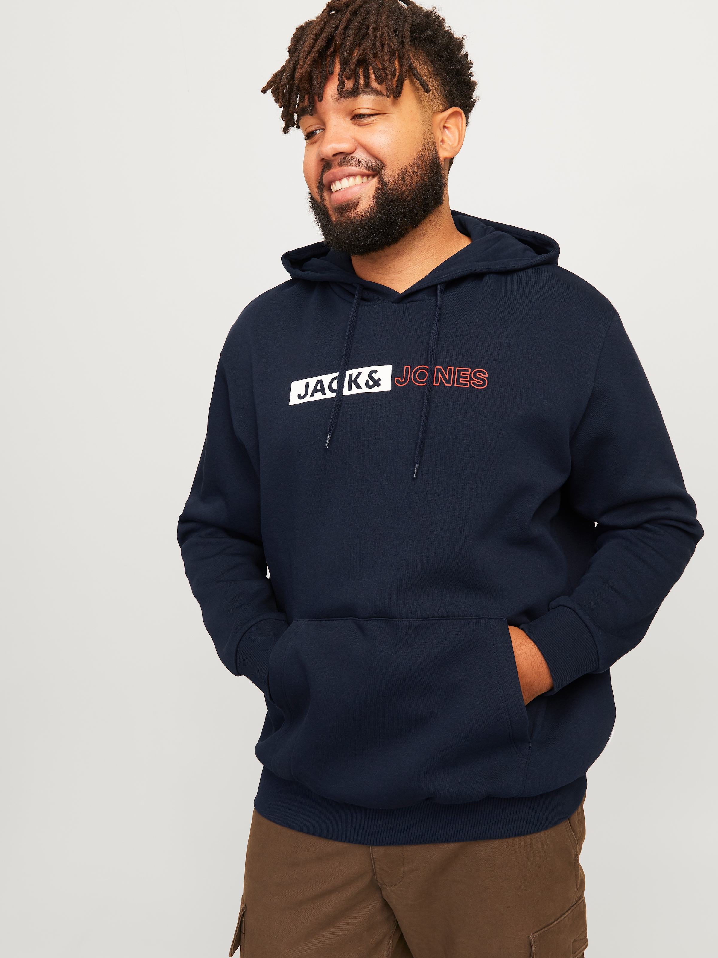 Jack & Jones PlusSize Hoodie »JJECORP LOGO SWEAT HOOD PLAY NOOS PLS«