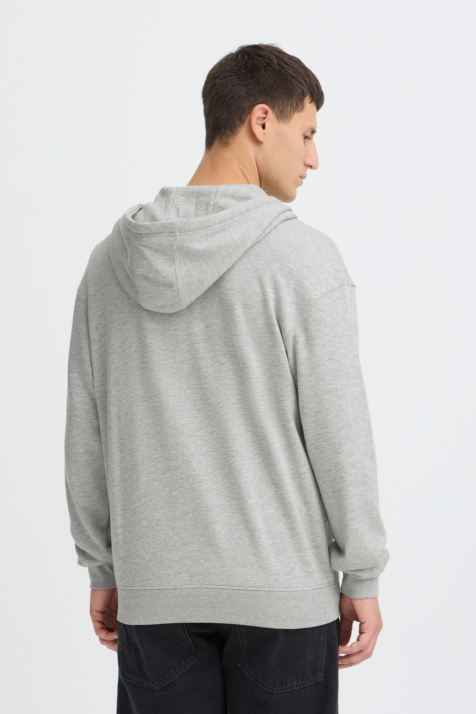 Kapuzensweatjacke BLEND "BHBrilo", Herren, Gr. L, stone mix, Sweatware, 60% Baumwolle, 40% Polyester, unifarben, normal normal, hoch geschlossener Ausschnitt, elastischer Bund, Sweatjacken, Gemütliche Sweatjacke mit Kapuze und Taschen 6