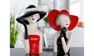 Dekofigur »Figur Lady mit schwarzem Hut«
