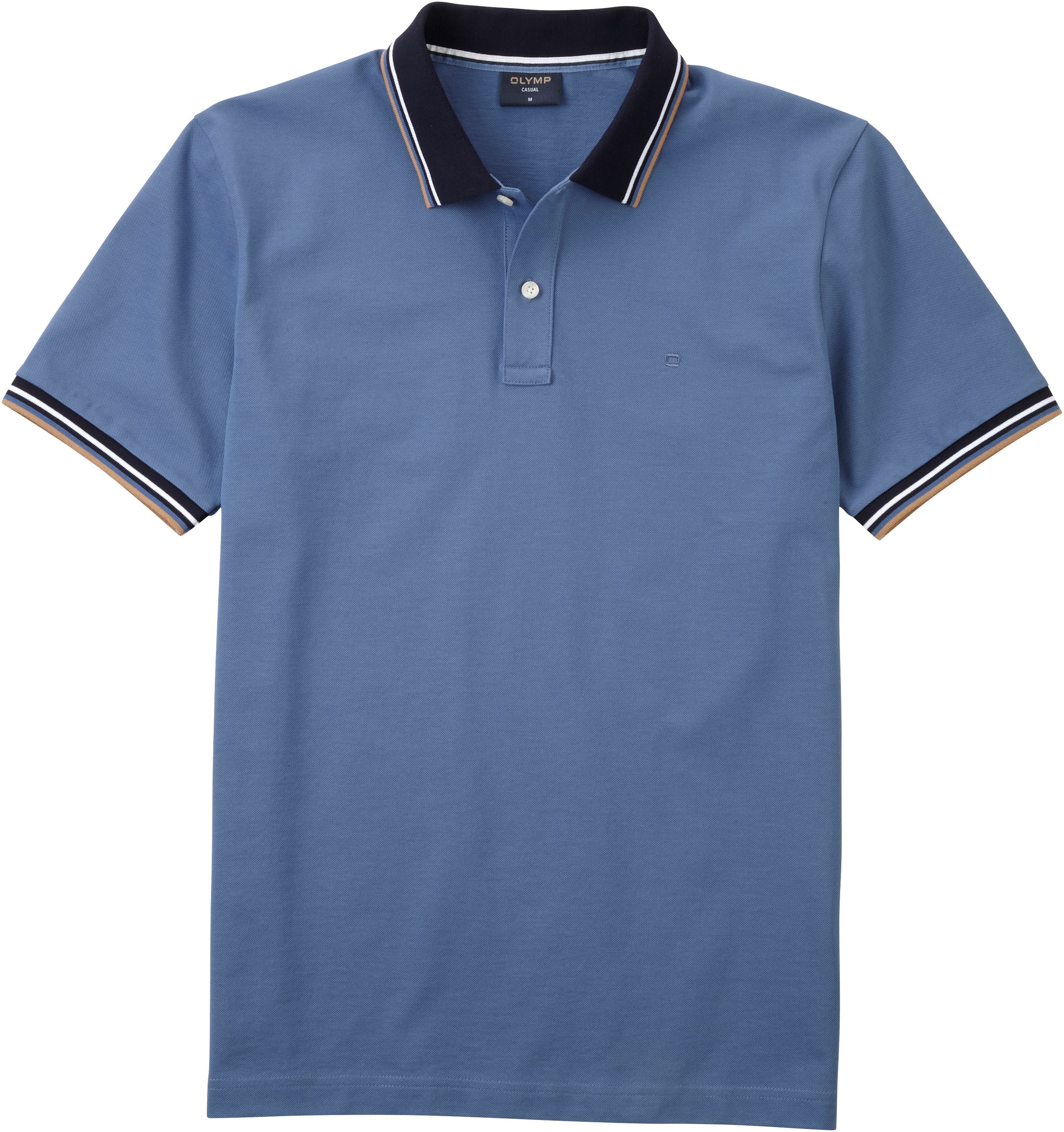 OLYMP Poloshirt Casual farbliche Kontrast-Details günstig online kaufen