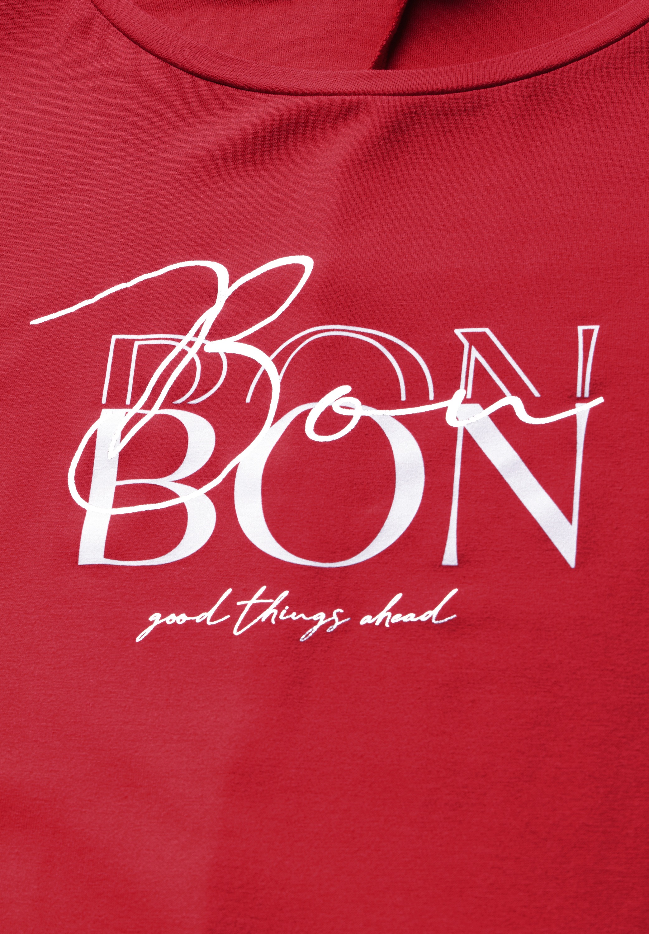 STREET ONE T-Shirt aus softem Materialmix