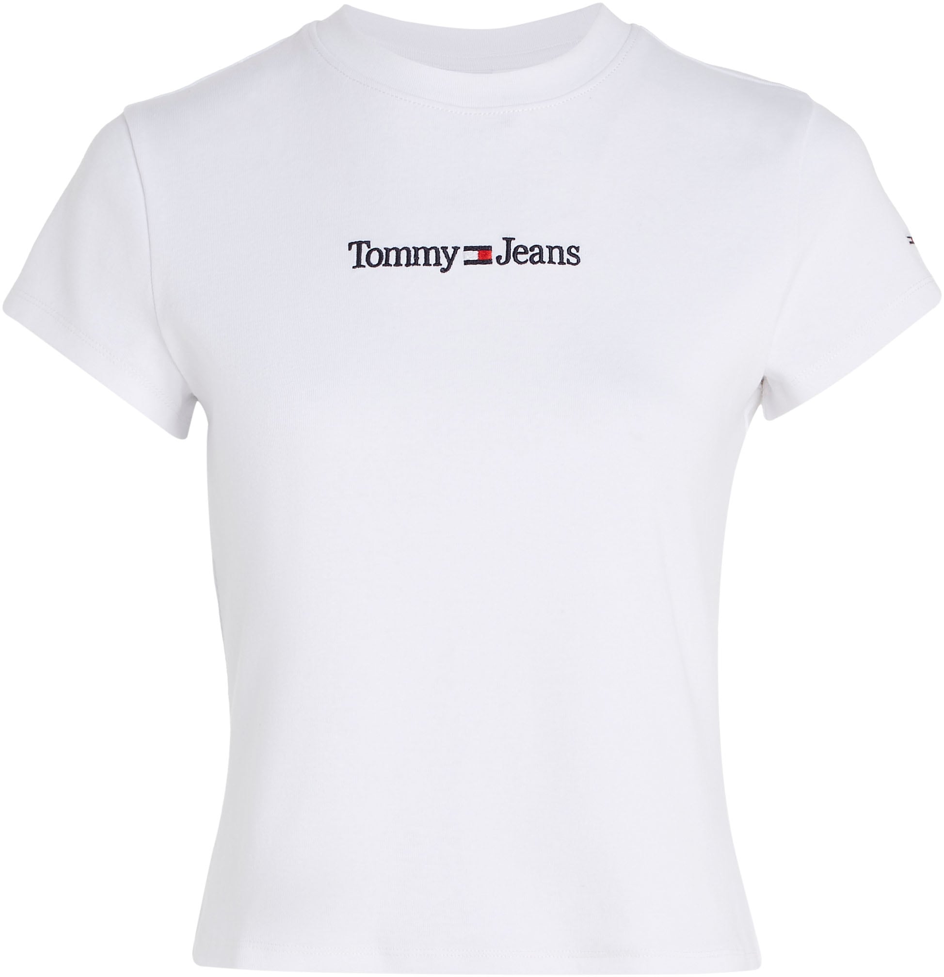 Jeans SERIF Tommy bestellen SS«, BABY Tommy mit dezenten LINEAR | Kurzarmshirt Stickereien Jeans BAUR »TJW