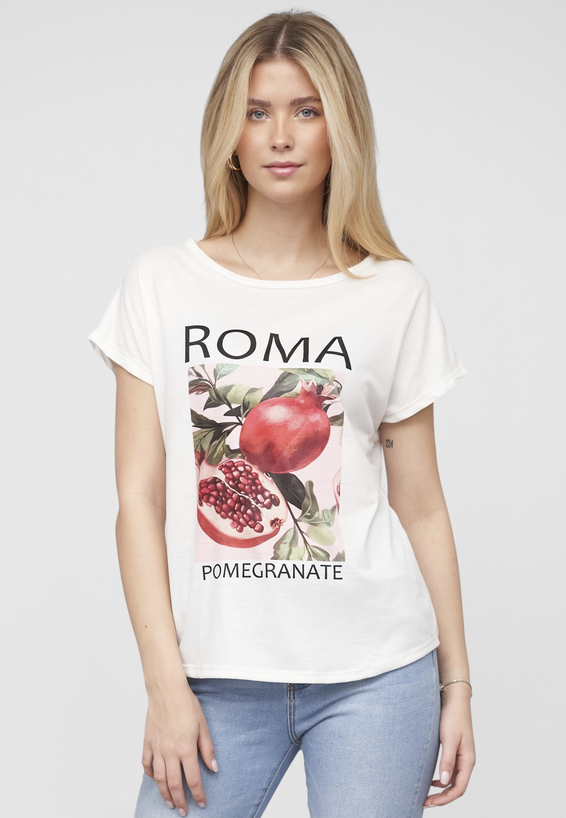 CLOUD 5IVE T-Shirt »CLOUD 5IVE Cloud 5ive T-Shirt Pomegranate Print« 1 Stk.