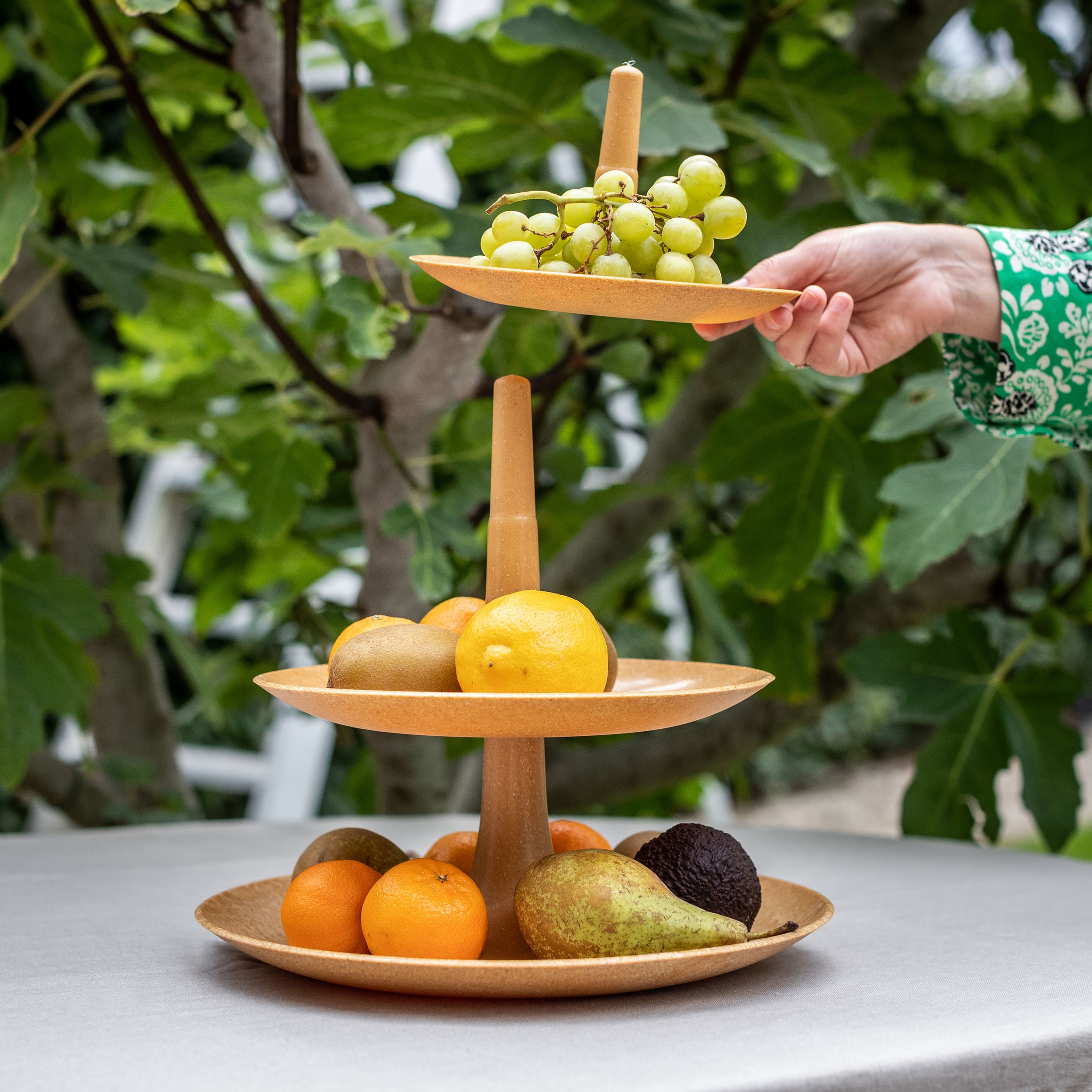 KOZIOL Etagere »BABELL L«, biozirkulärem Material,spülmaschinengeeignet,melaminfrei,recycelbar