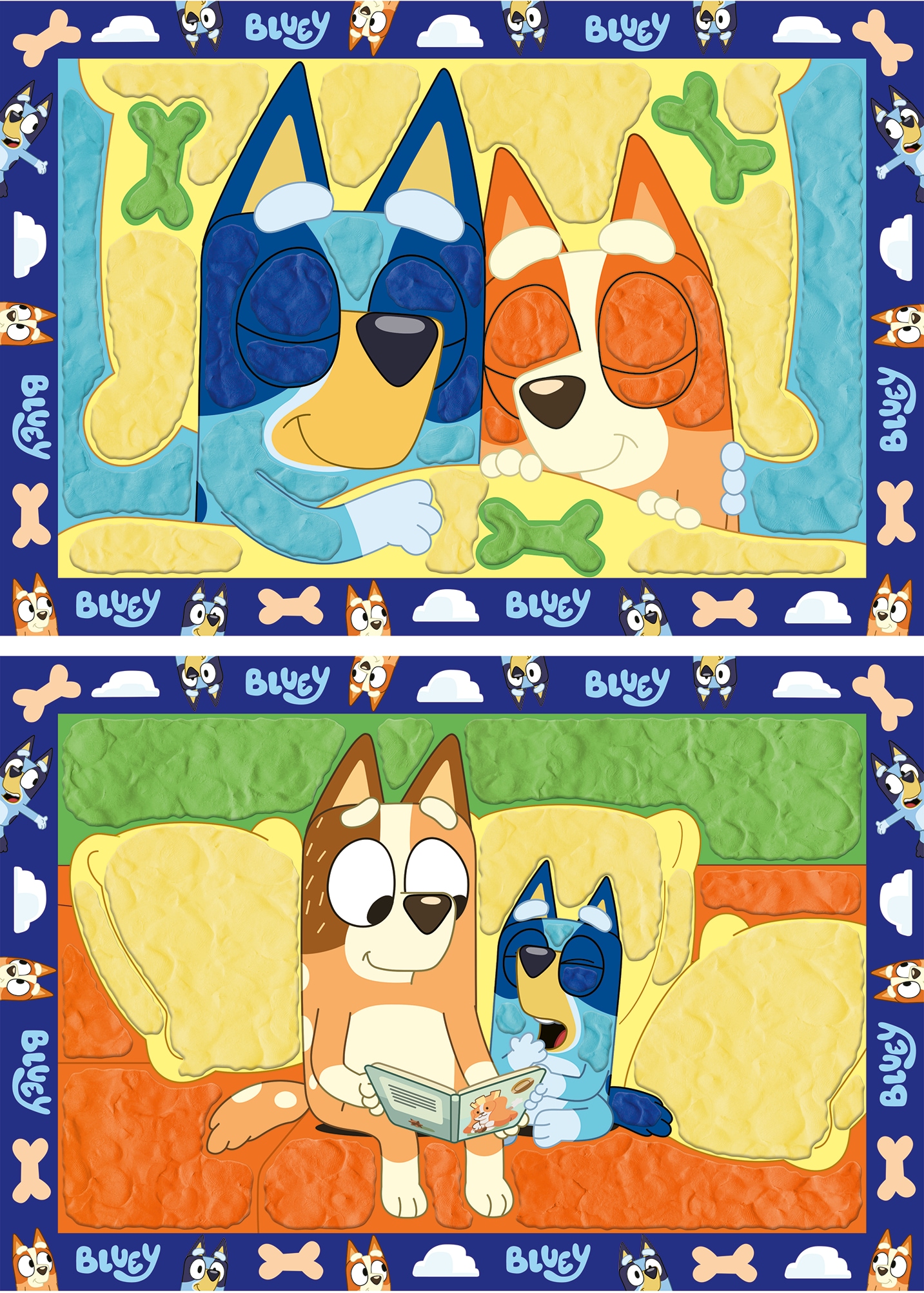 Ravensburger Knetform-Set »My First CreArt, Kneten nach Zahlen - Gute Nacht, Bluey!« Made in Europe