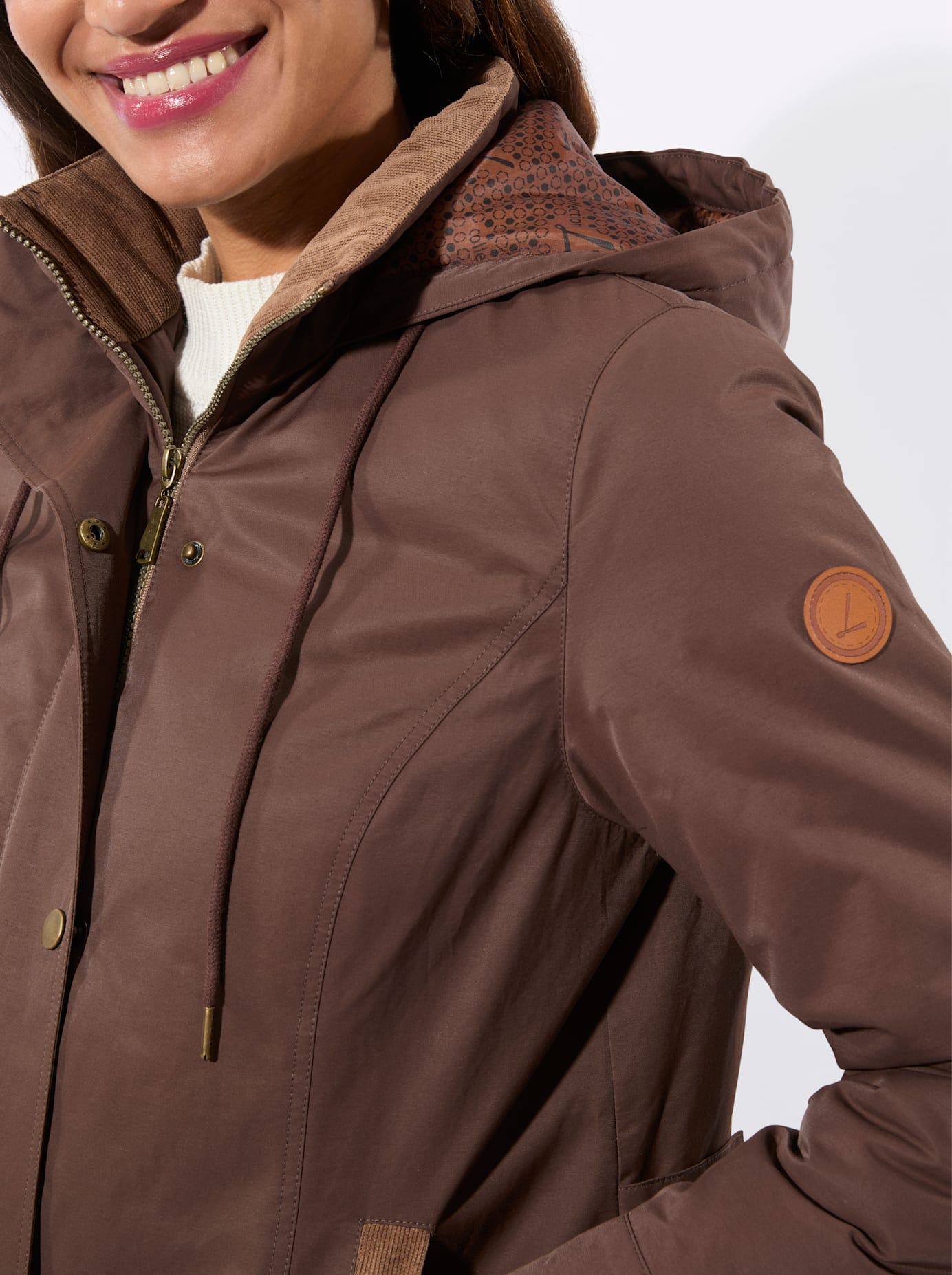 Casual Looks Canvasjacke mit Kapuze