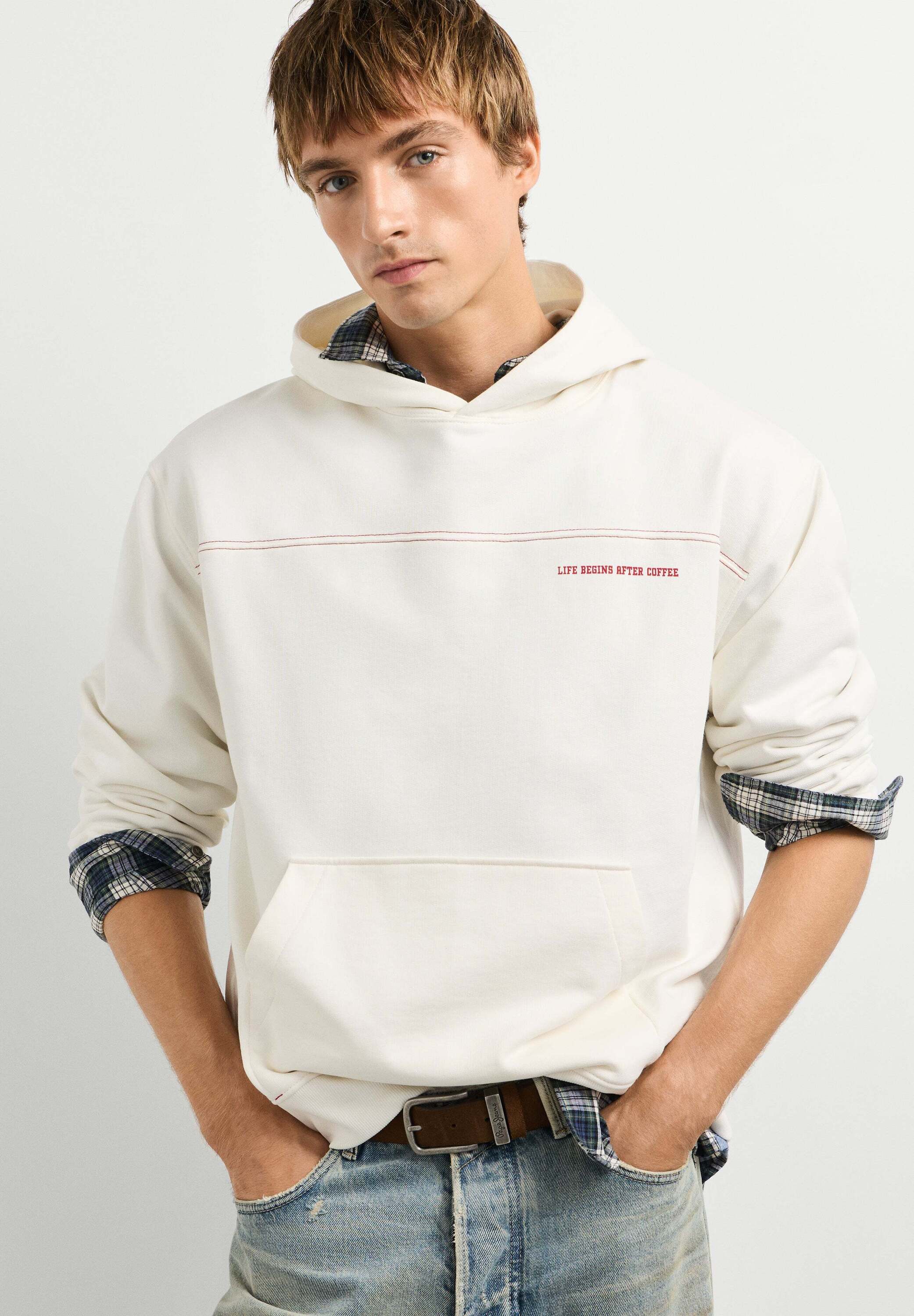Pepe Jeans Strickpullover "cardigan COFFEET HOODIE"