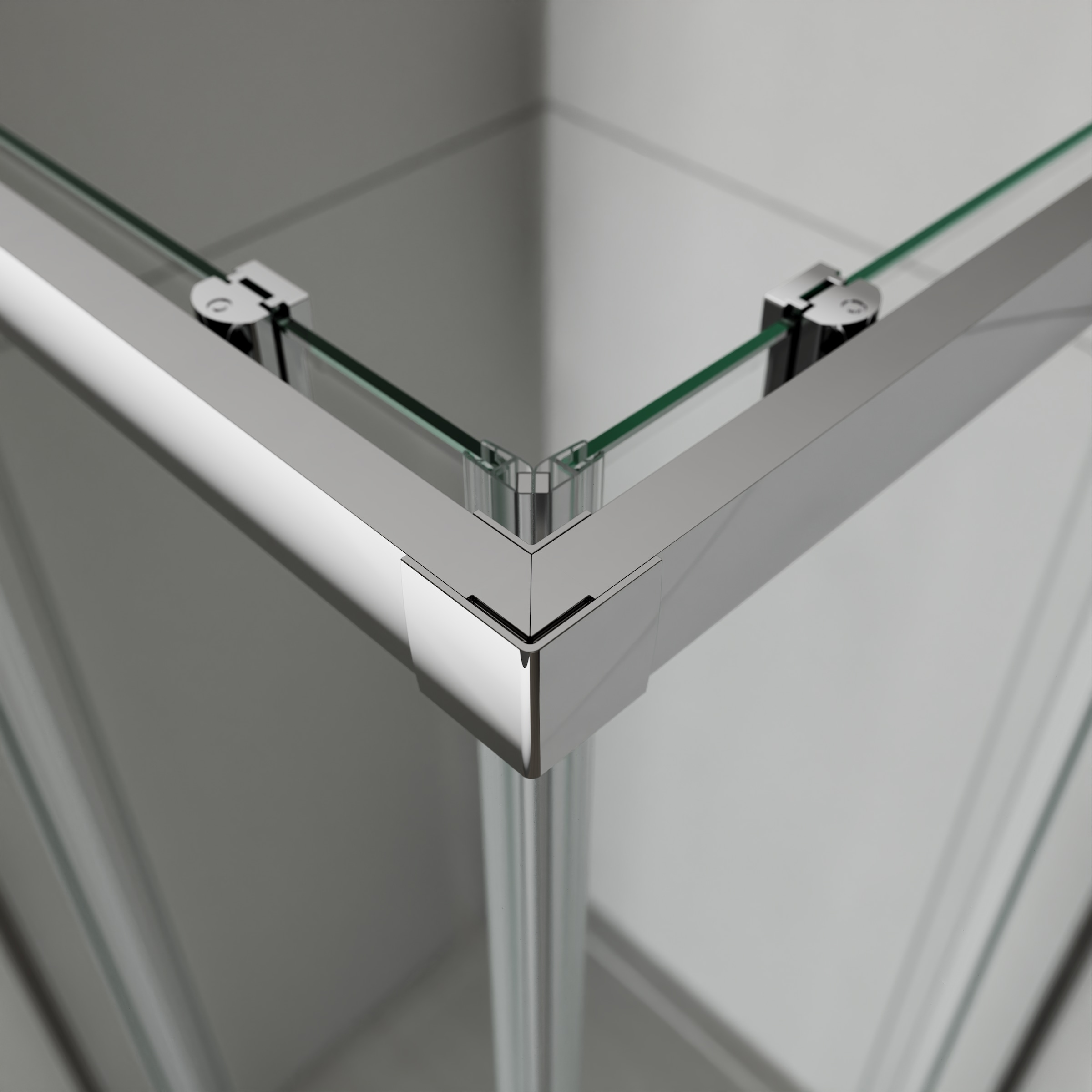 welltime Eckdusche »New Trento« Extrahohe 195cm, verbessertes Rollensystem