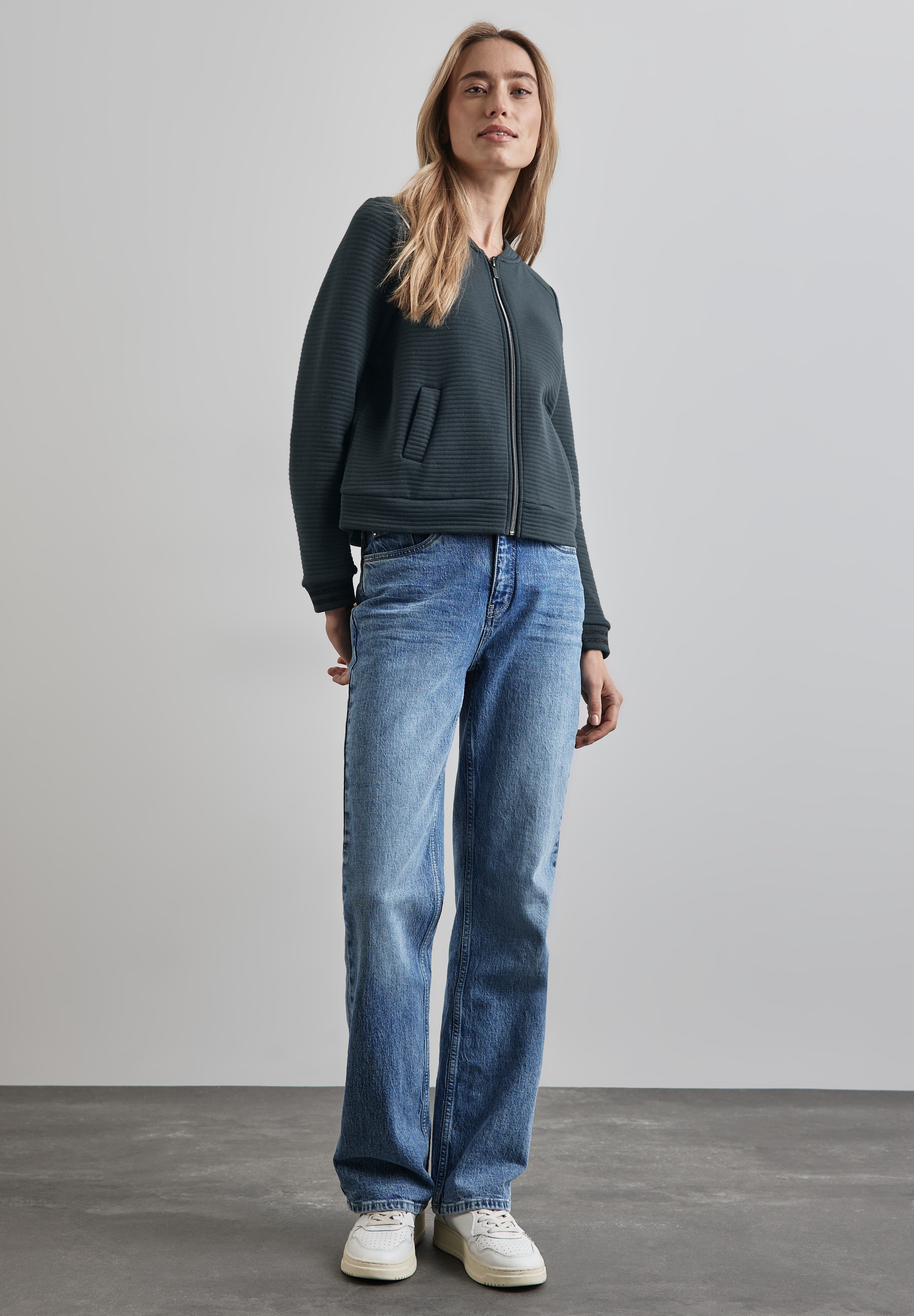 STREET ONE Cardigan, mit Rundhalsausschnitt