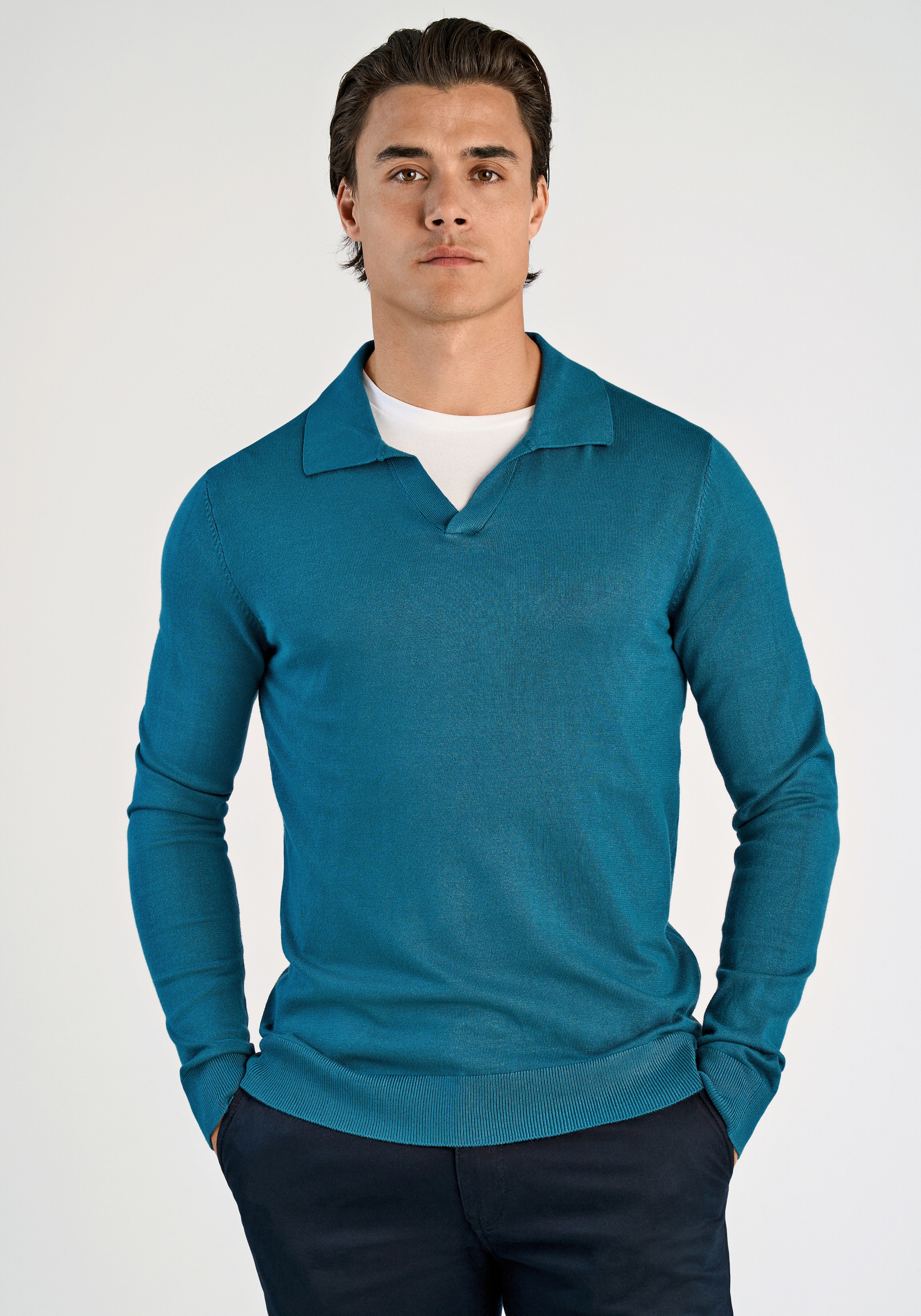 LINDBERGH Poloshirt "Lindbergh Strickpullover" günstig online kaufen