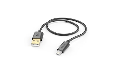 USB-Kabel »Schnellladekabel, USB-A und Lightning, 1,5 m, Schwarz, USB 2.0«,...