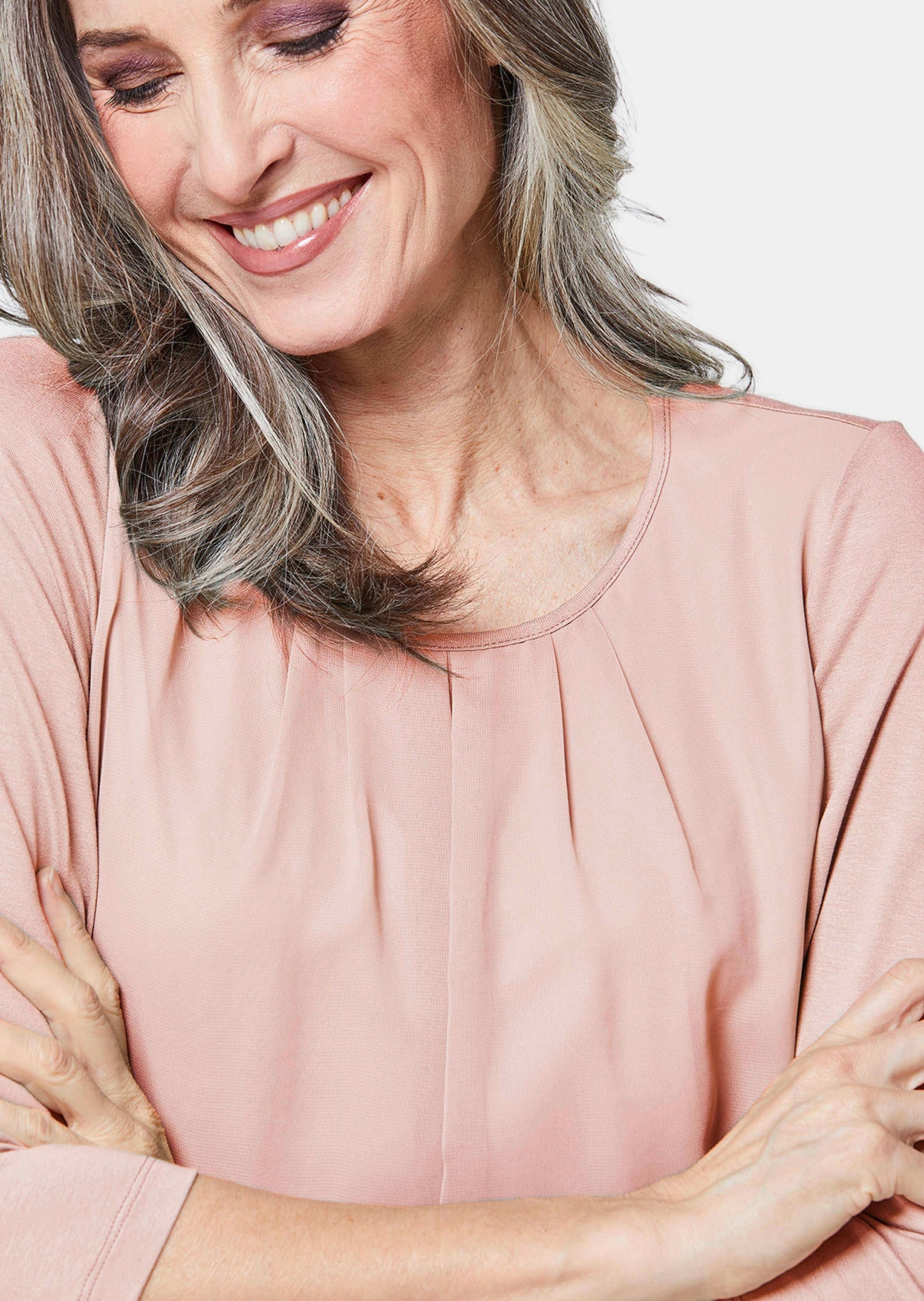 GOLDNER Kurzarmbluse »Blusenshirt Gepflegtes Shirt in eleganter Blusen-Optik«