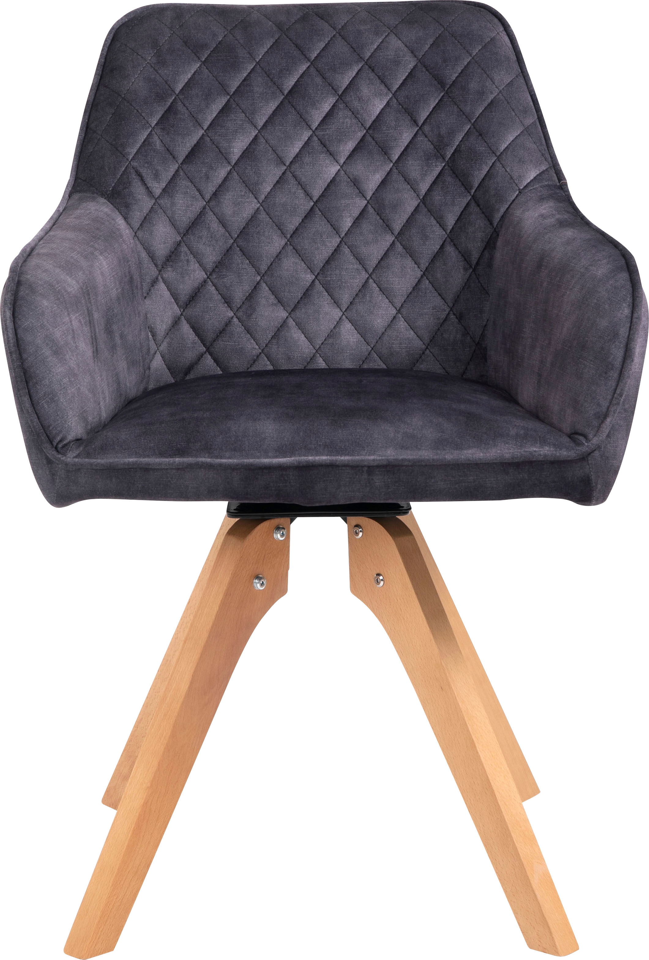 SalesFever Essgruppe, (5-tlg.), Tischbreite 180 cm, Stühle 180° drehbar, mit Samtverlours