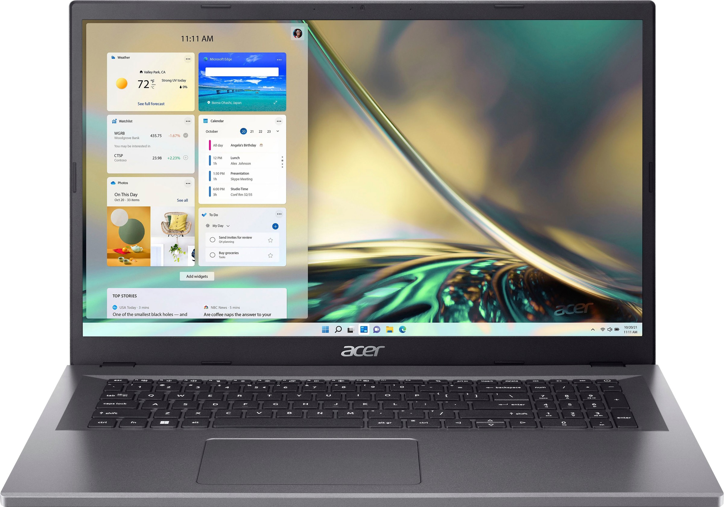 Acer Notebook »A317-55P-37CJ«, 43,94 cm, / 17,3 Zoll, Intel, Core i3, UHD  Graphics, 1000 GB SSD | BAUR