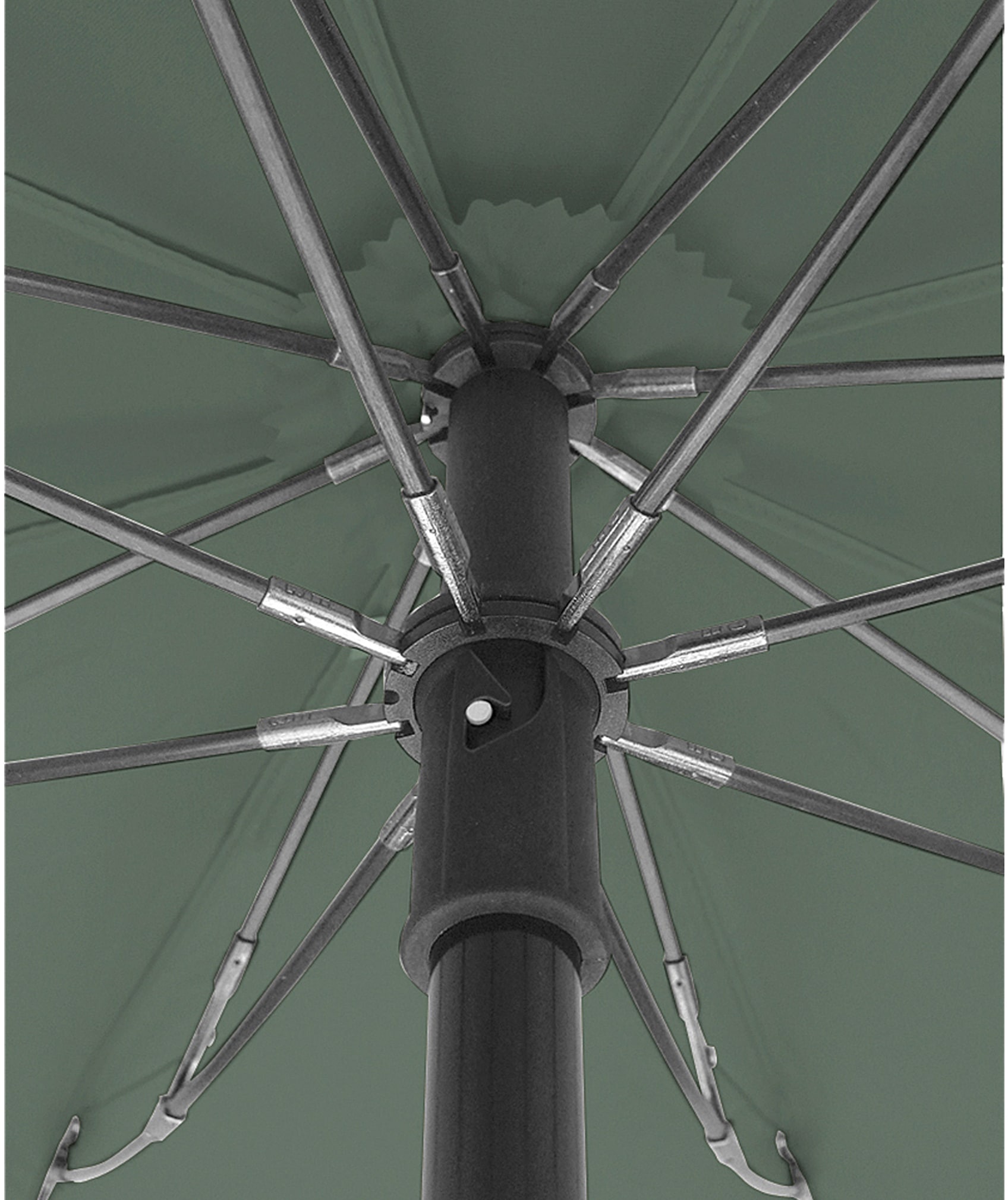 EuroSCHIRM® Taschenregenschirm »teleScope BAUR tragbar handfrei bestellen handsfree, | olivgrün«
