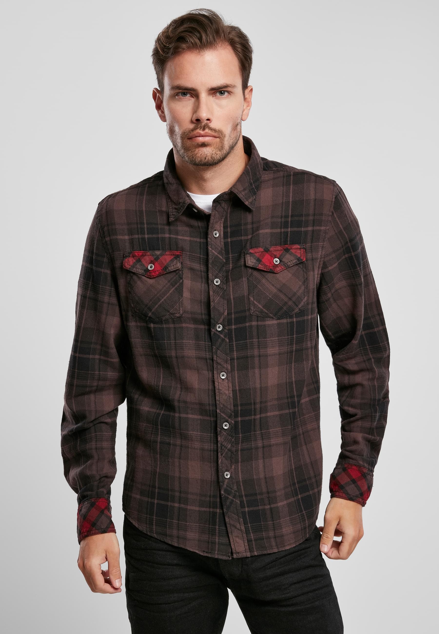 Brandit Langarmhemd »Brandit Herren Duncan Checked Shirt«, (1 tlg.)