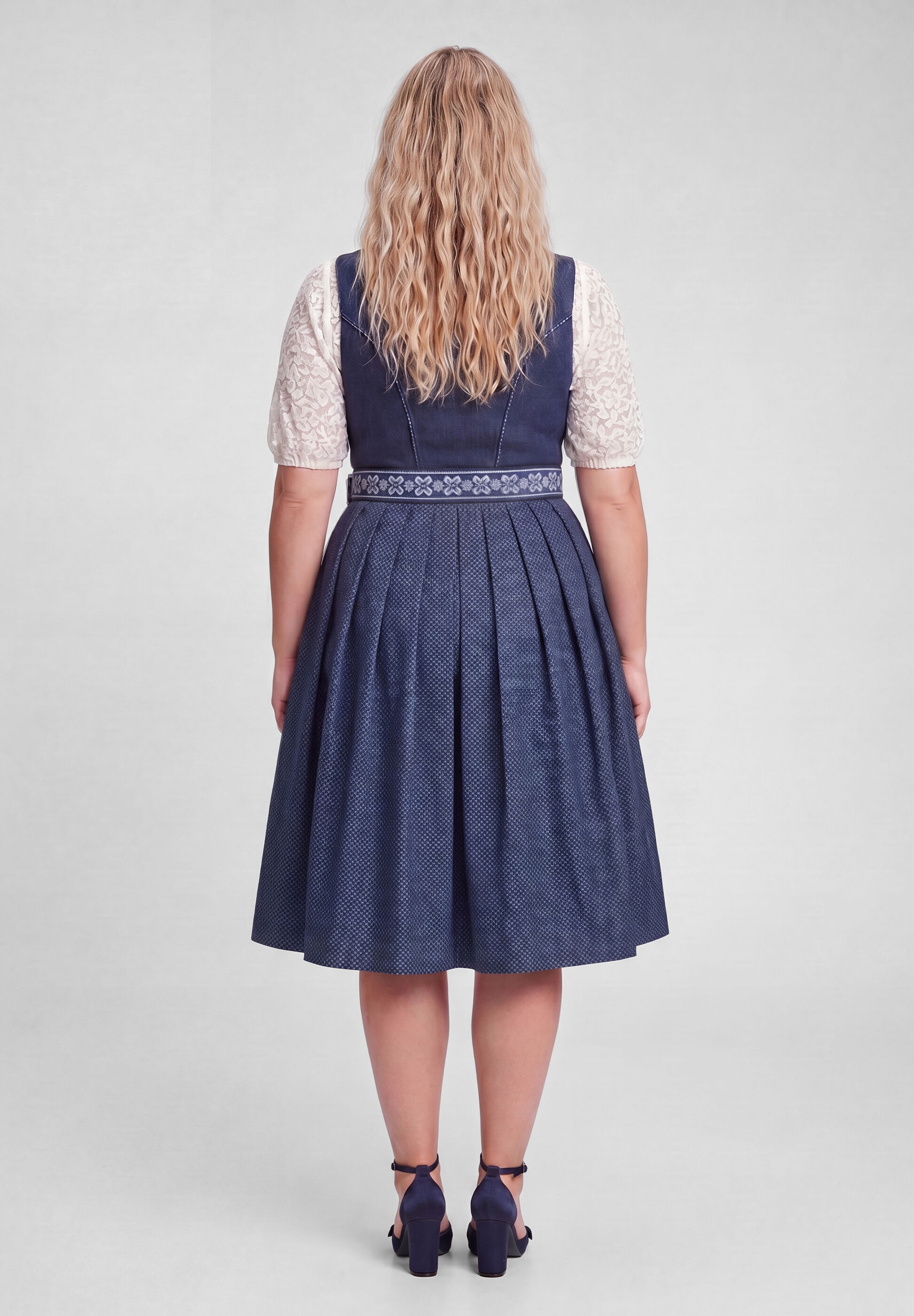 Spieth & Wensky Dirndl »Spieth & Wensky Dirndl Käthe« Ohne Taschen in Midilänge